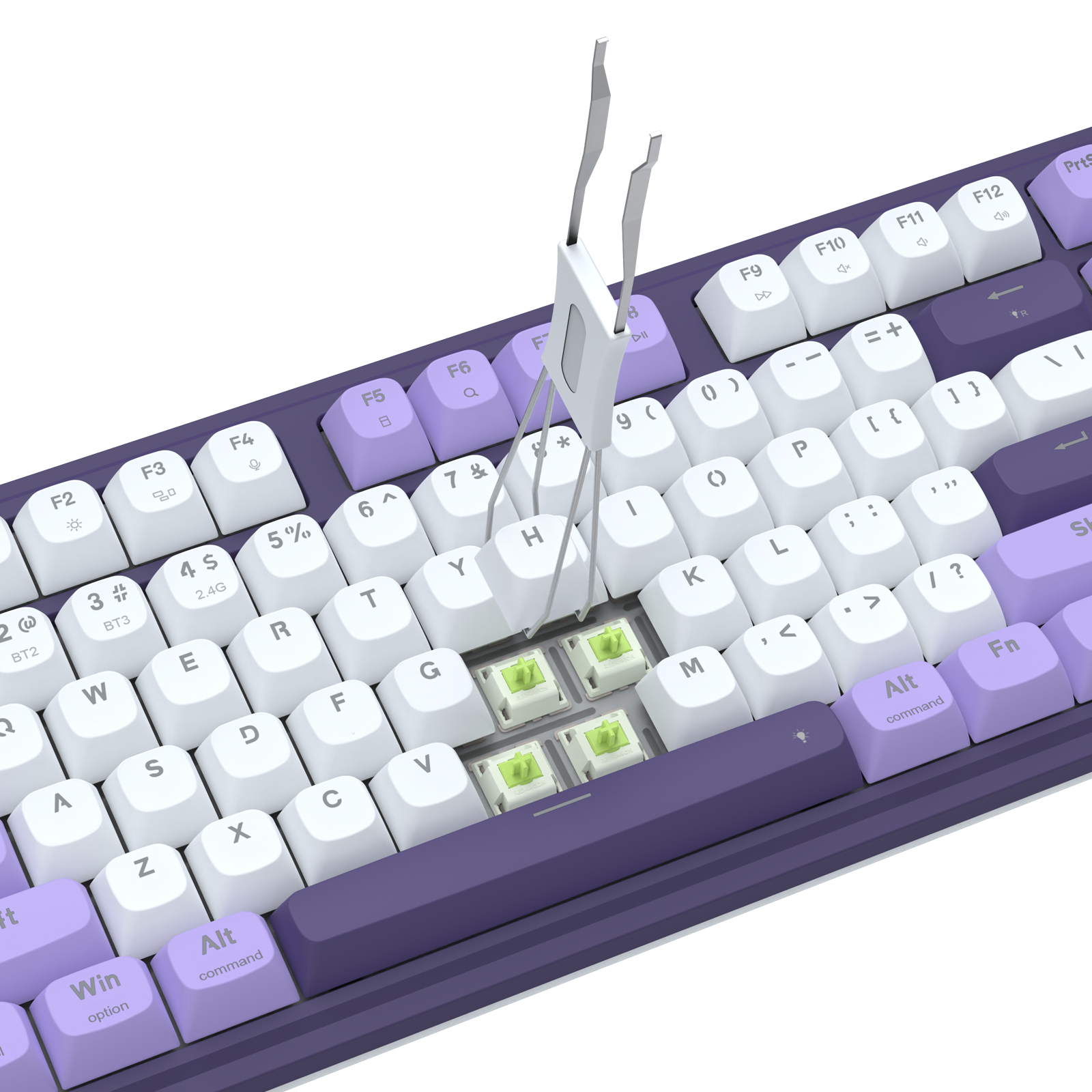 Redragon K762WP-RGB-PRO 3-Mode Keyboard Mekanik Gasket 104 Tombol dengan Layar LCD