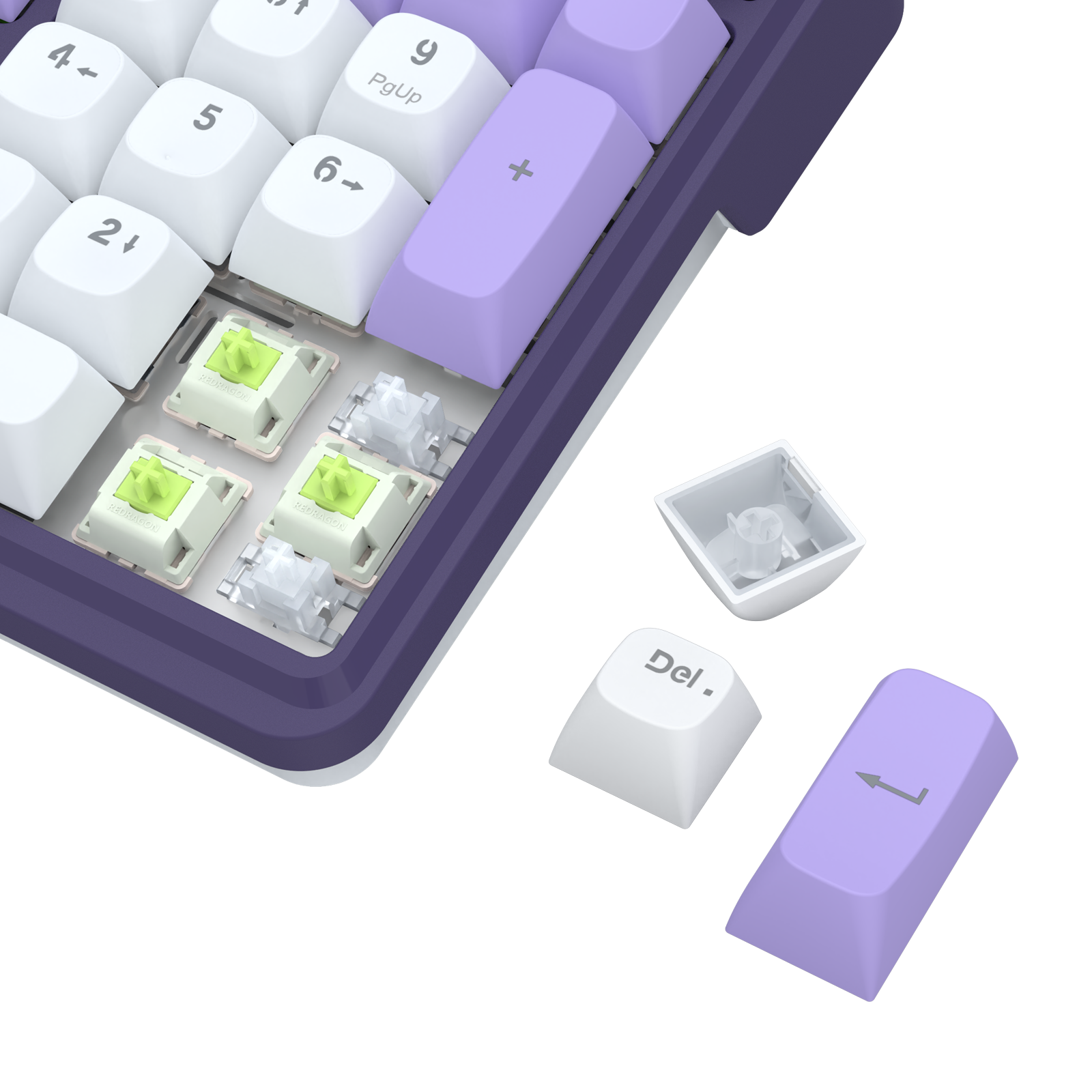 Redragon K762WP-RGB-PRO 3-Mode Keyboard Mekanik Gasket 104 Tombol dengan Layar LCD