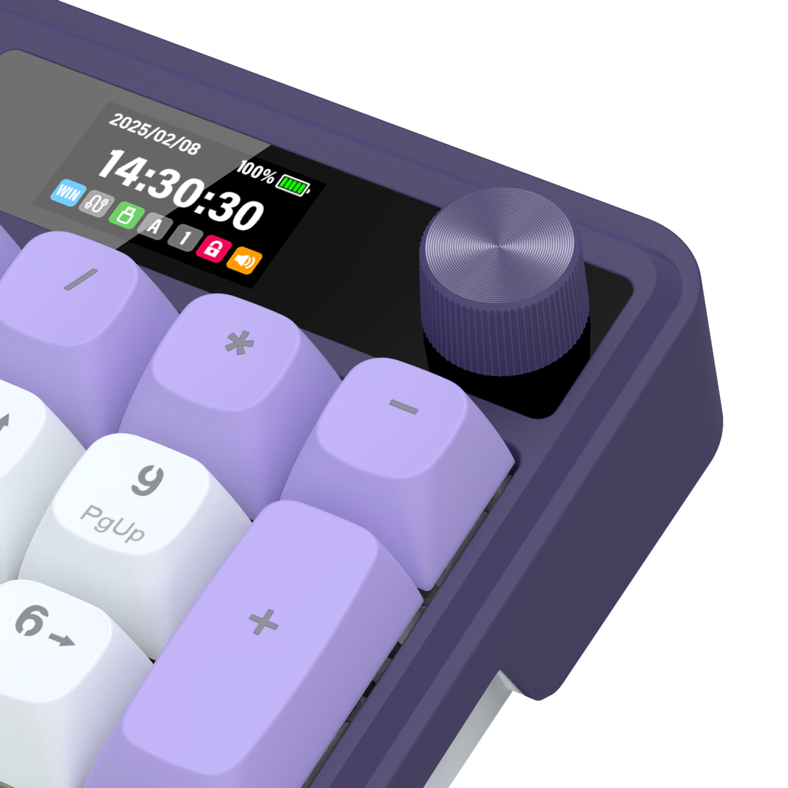 Redragon K762WP-RGB-PRO 3-Mode Keyboard Mekanik Gasket 104 Tombol dengan Layar LCD