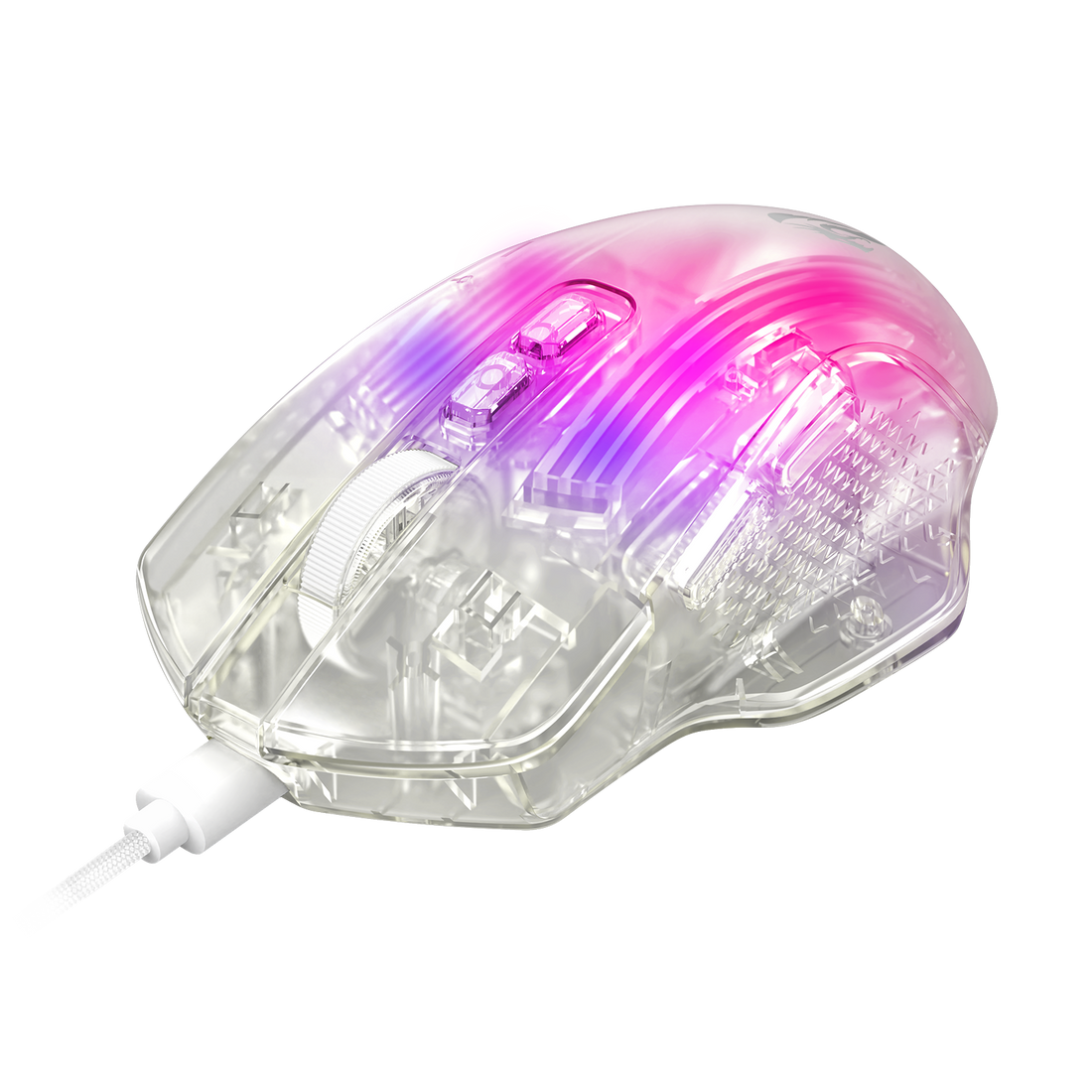 CHAZZIS M695CT FULL-BODY TRAN SPARENT WIRED GAMING MOUSE