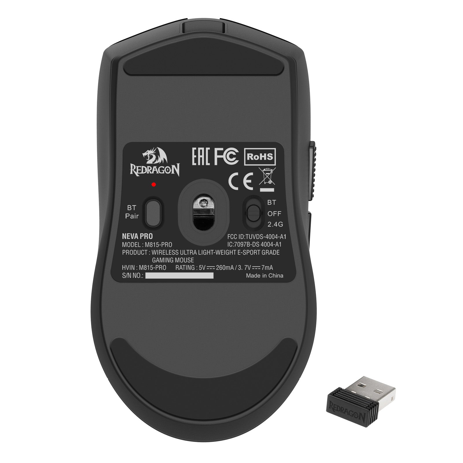 REDRAGON NEVA PRO M815-PRO 3-Mode Connection Light-weight Gaming Mouse