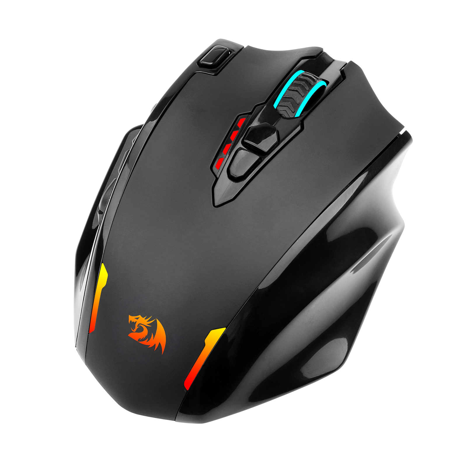 Redragon M913 Impact Elite Wireless Gaming Mouse, 16000 DPI Mouse Gaming RGB Kabel/Nirkabel dengan 16 Tombol yang Dapat Diprogram