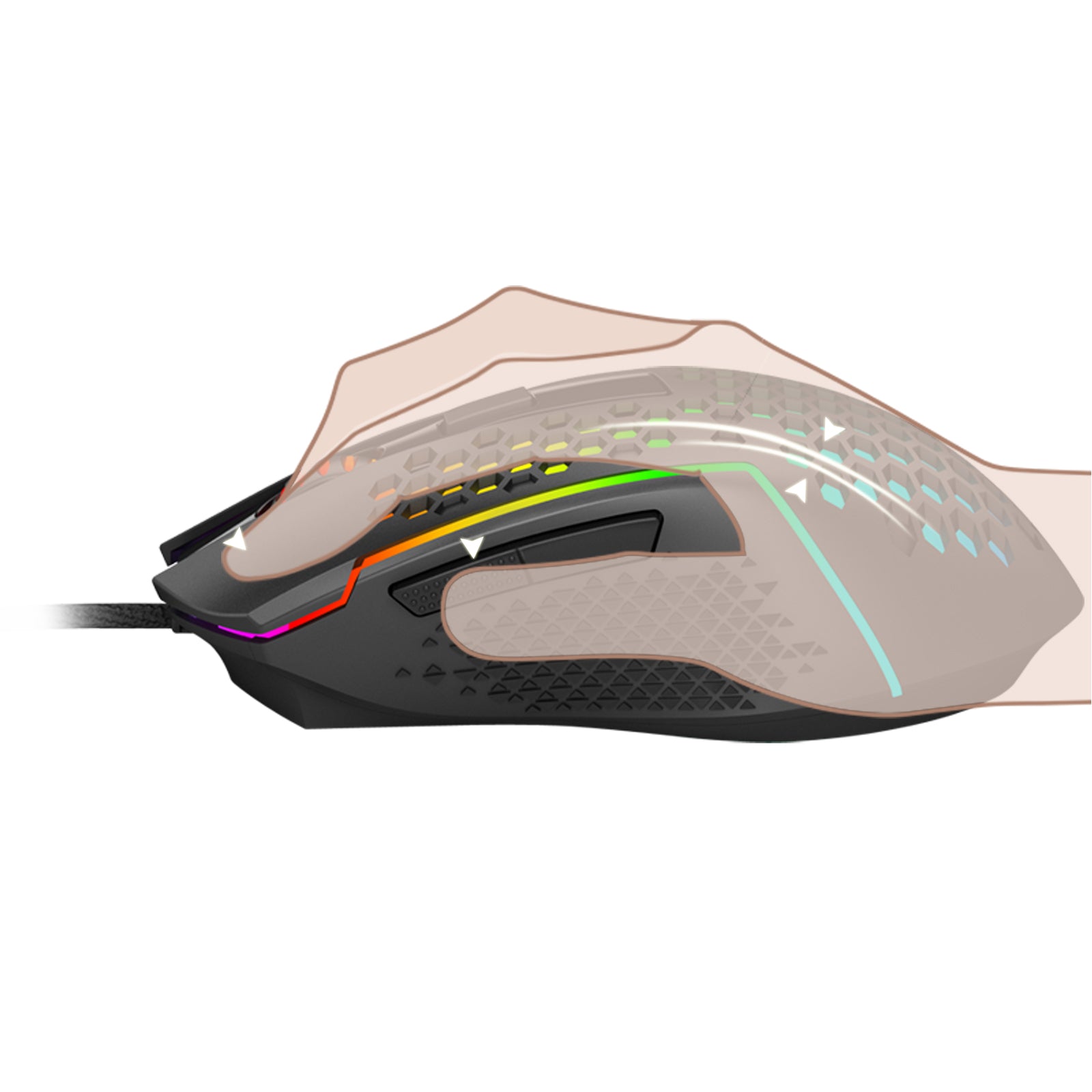 M987P-K Mouse gaming sarang lebah berkabel