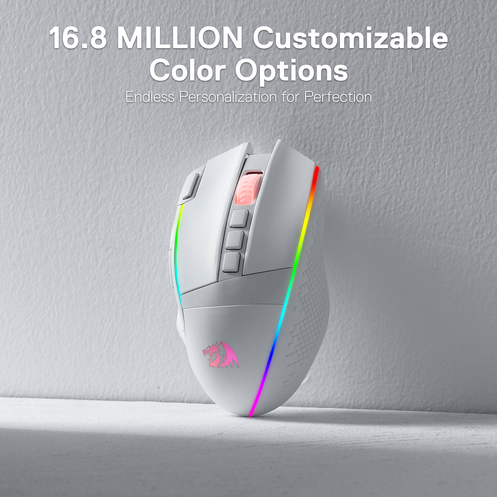 Redragon M991 Wireless Gaming Mouse, 19000 DPI Wired/Wireless Gamer Mouse w/ Rapid Fire Key