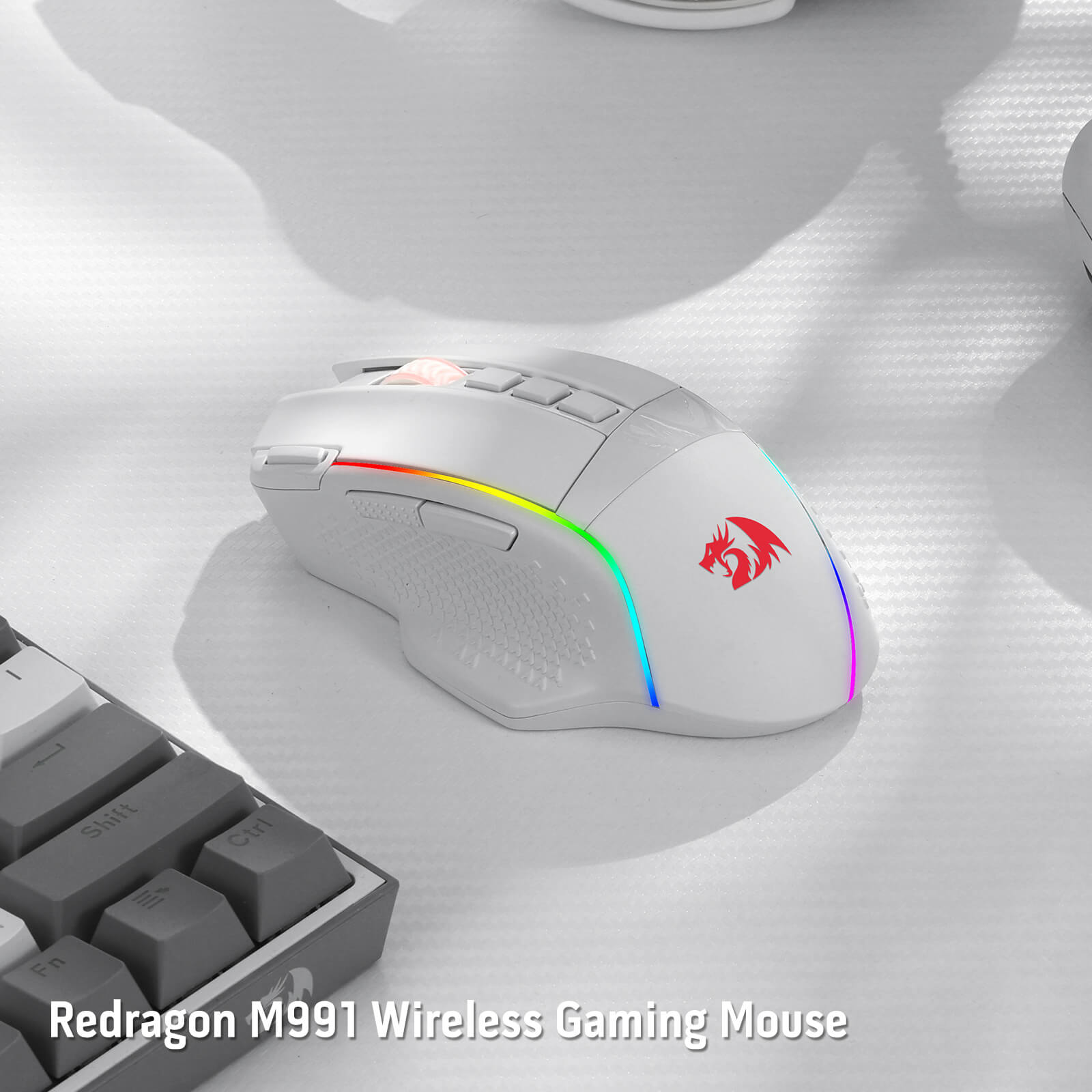 Redragon M991 Wireless Gaming Mouse, 19000 DPI Wired/Wireless Gamer Mouse w/ Rapid Fire Key