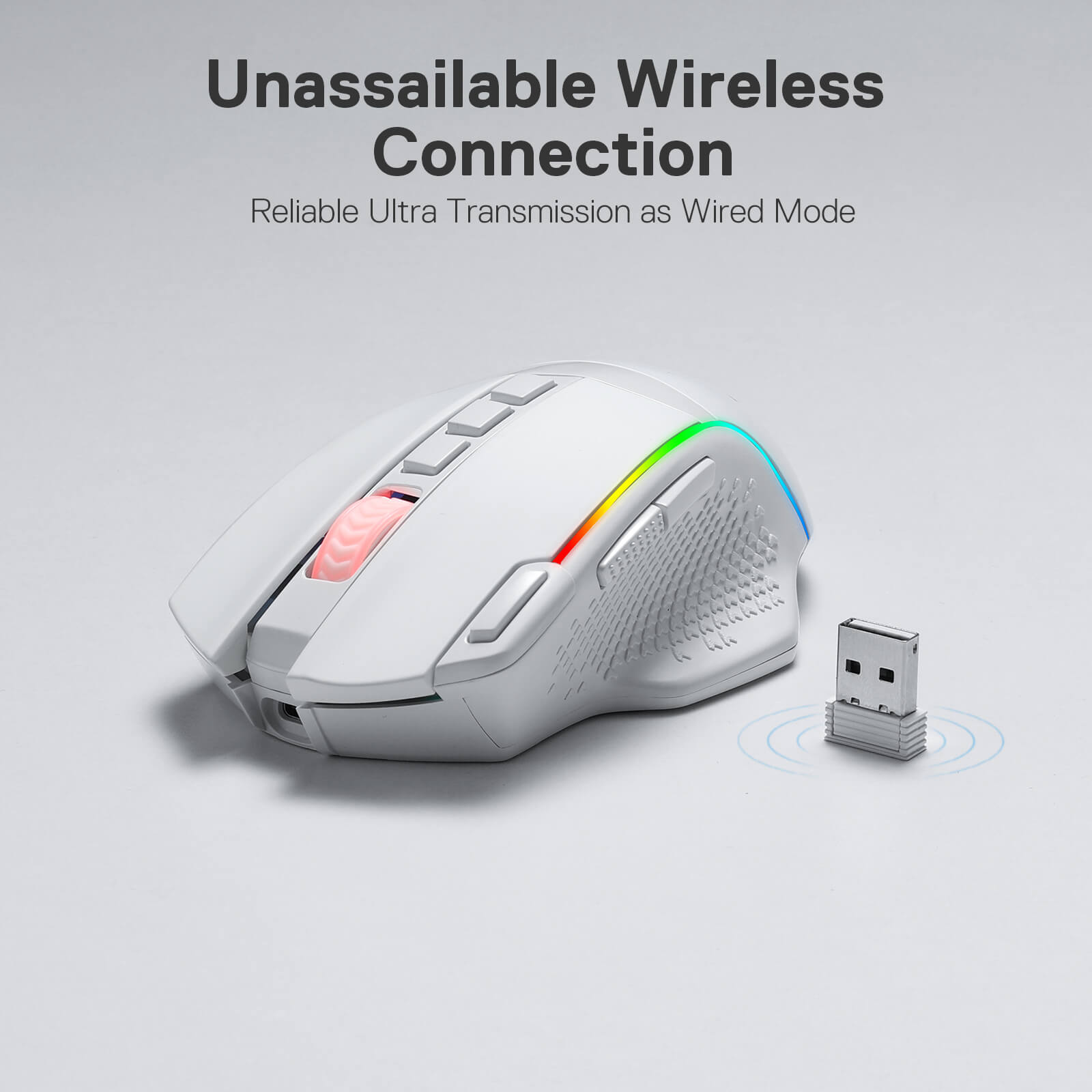 Redragon M991 Wireless Gaming Mouse, 19000 DPI Wired/Wireless Gamer Mouse w/ Rapid Fire Key