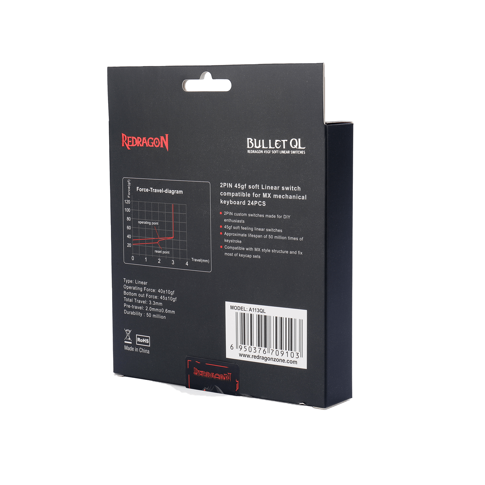 RedragonA113Bullet-QLSoftLinearMechanicalSwitch