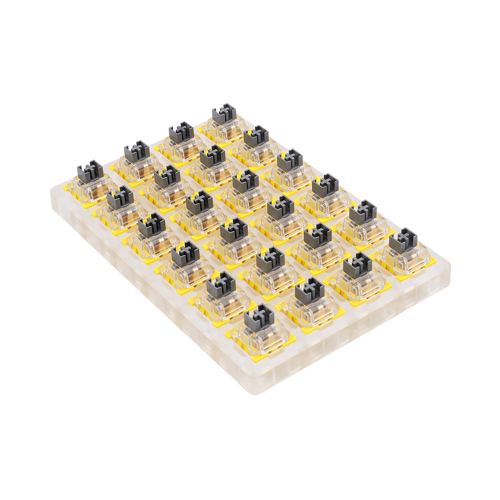 Redragon A113 Bullet-S Tactile Mechanical Switch, Modifikasi Keyboard DIY Hot-Swappable Clicky Switch, 50 Juta Klik (24 pcs Switch, Keycap + Pencabut Switch)
