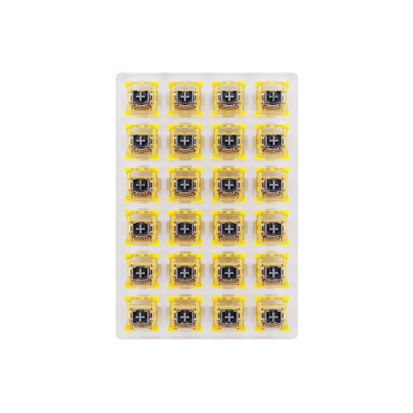 Redragon A113 Bullet-S Tactile Mechanical Switch, Modifikasi Keyboard DIY Hot-Swappable Clicky Switch, 50 Juta Klik (24 pcs Switch, Keycap + Pencabut Switch)