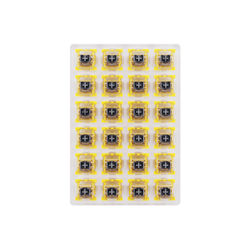 Redragon A113 Bullet-S Tactile Mechanical Switch, Modifikasi Keyboard DIY Hot-Swappable Clicky Switch, 50 Juta Klik (24 pcs Switch, Keycap + Pencabut Switch)