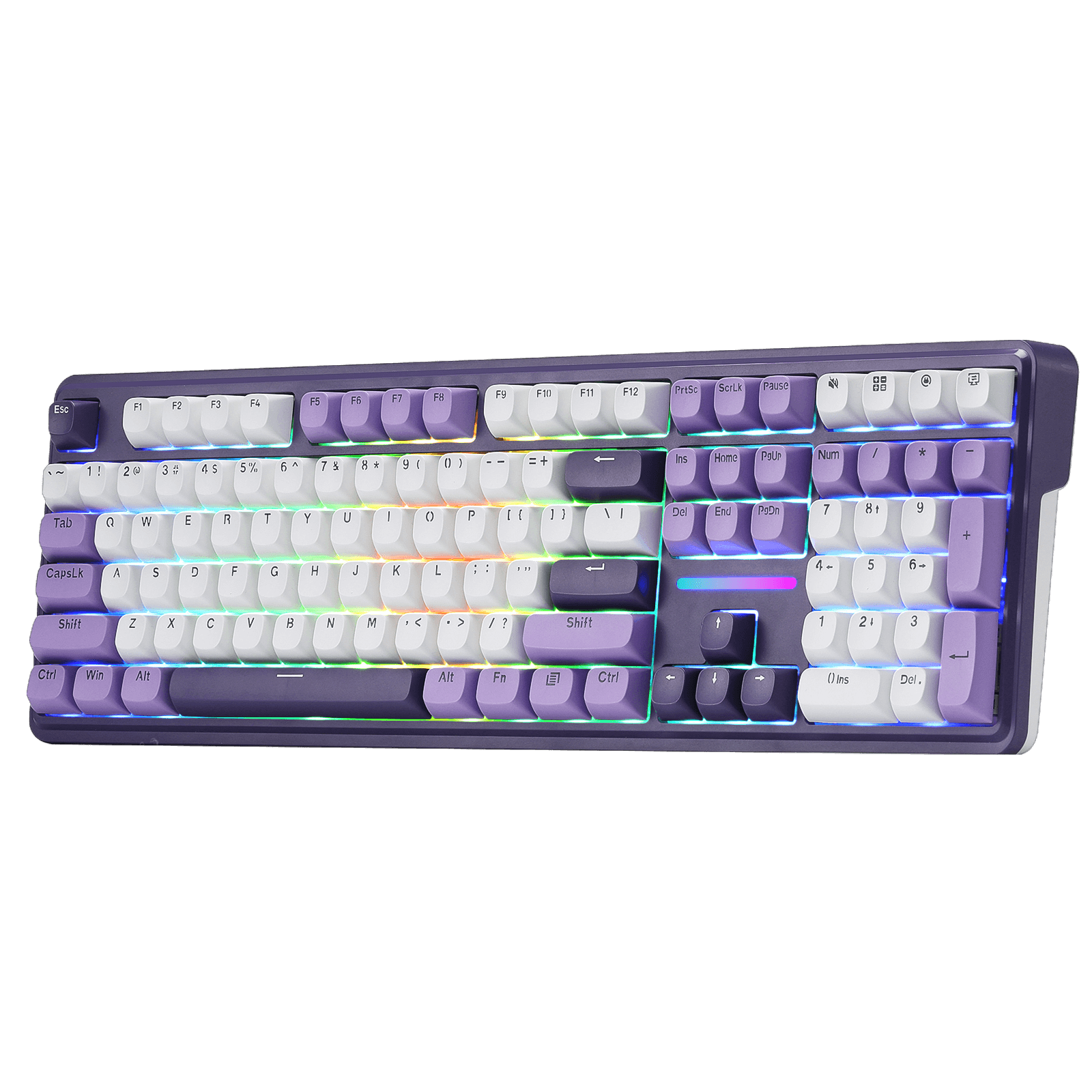 Redragon ANTONIUM K745 PRO 108 Keys Wireless Gasket Mechanical Keyboard, Purple