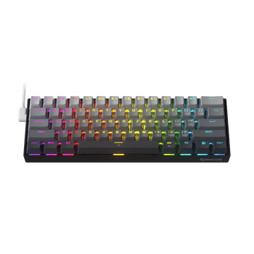 Redragon K617 Rapid Trigger Gaming Keyboard, 60% Wired Mechanical Keyboard w/ 8k Hz Polling Rate, Hyper-Fast 0.2mm Actuation Custom Magnetic Switch Adjustable via Software, Misty Grey
