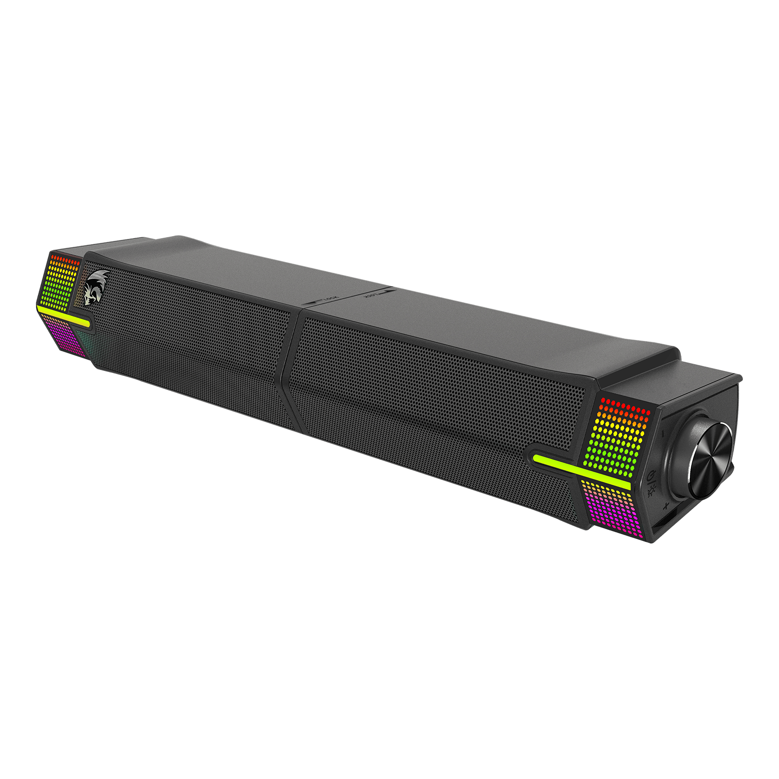 Redragon GS511 Wireless RGB Desktop Speakers, 2.0 PC Gaming Soundbar w/BT 5.3/USB Mode, Dual-Play Design, Rich Stereo Sound and Bass, RGB Backlight & All-in-one Control, USB Powered