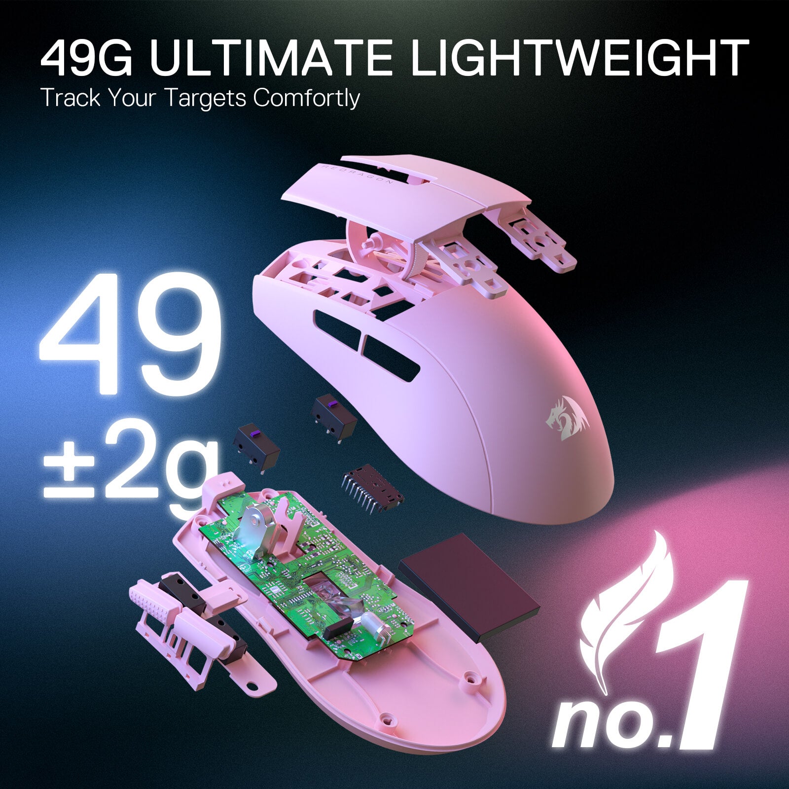 Redragon M916 PRO 3-Mode Wireless Gaming Mouse