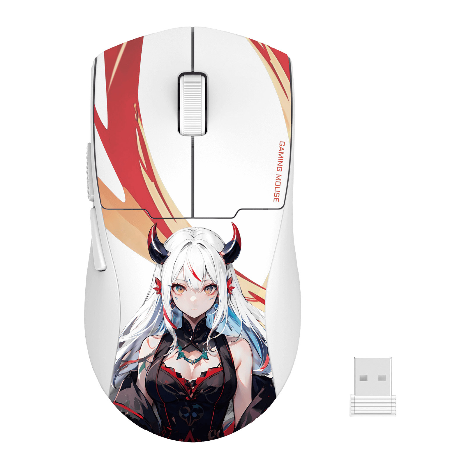 Redragon K1NG M918 MAX 1K Hz Mouse Gaming Anime Nirkabel 3 Mode