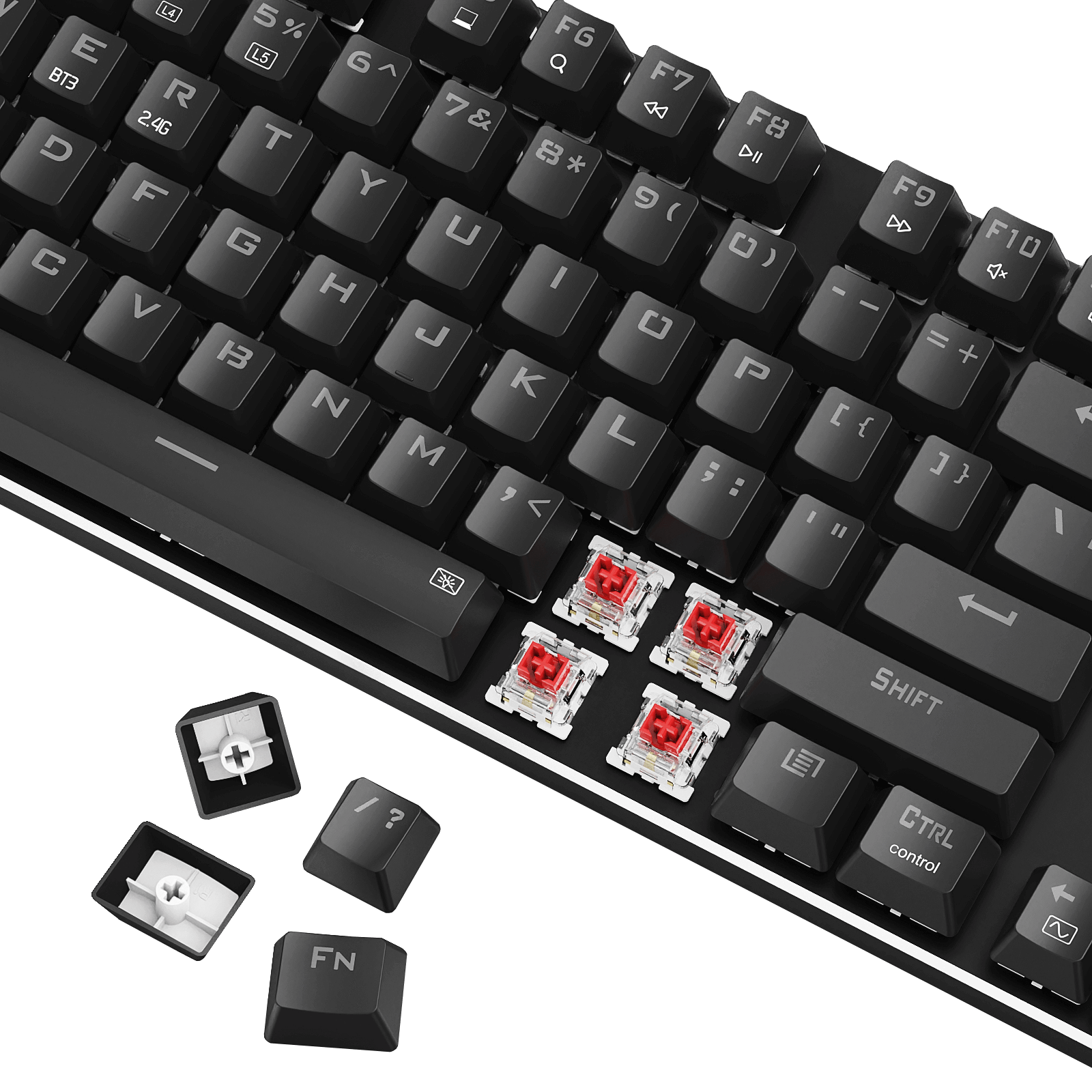 Redragon K556 TKL RGB Wired/Tri-Mode Wireless Mechanical Gaming Keyboard