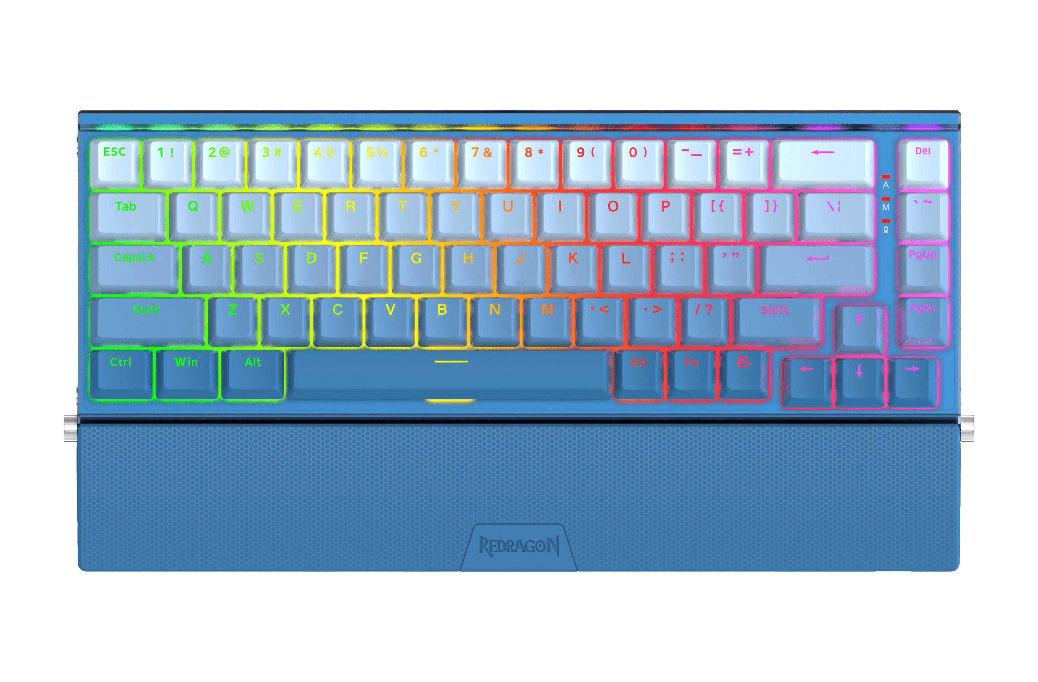 Redragon K641 SHACO PRO 60% Aluminum RGB Mechanical Keyboard, Bluetooth/2.4Ghz/Wired 3-Mode 68 Keys Compact Gaming Keyboard with Detachable Phone Stand/Gradient Keycaps/Upgraded Hot-Swap Socket