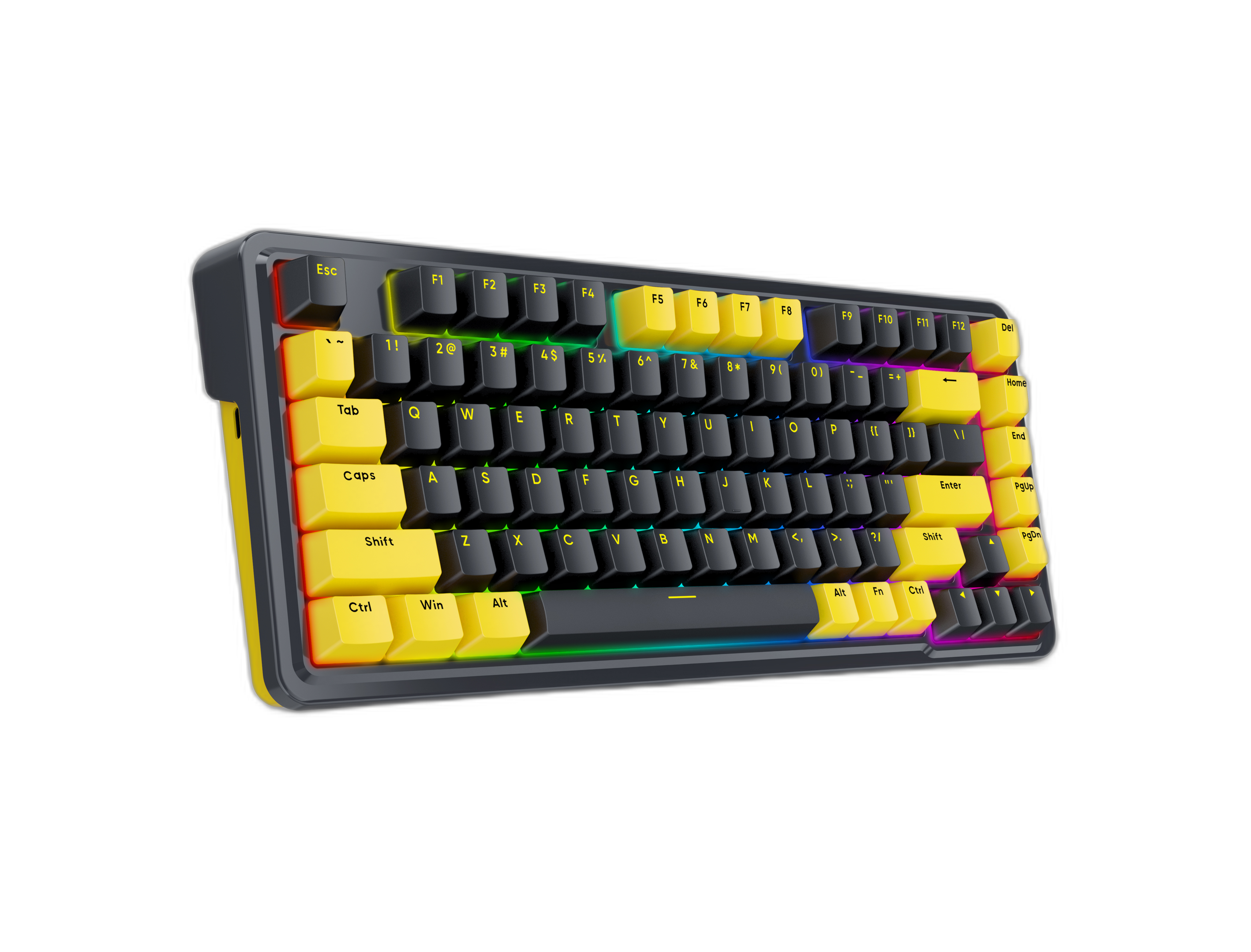 Redragon K649 78% Wired Gasket RGB Gaming Keyboard, 82 Keys Layout Hot-Swap Compact Mechanical Keyboard w/Hot-Swappable Socket, Sound Absorbing Foam, Quiet Custom Linear Switch