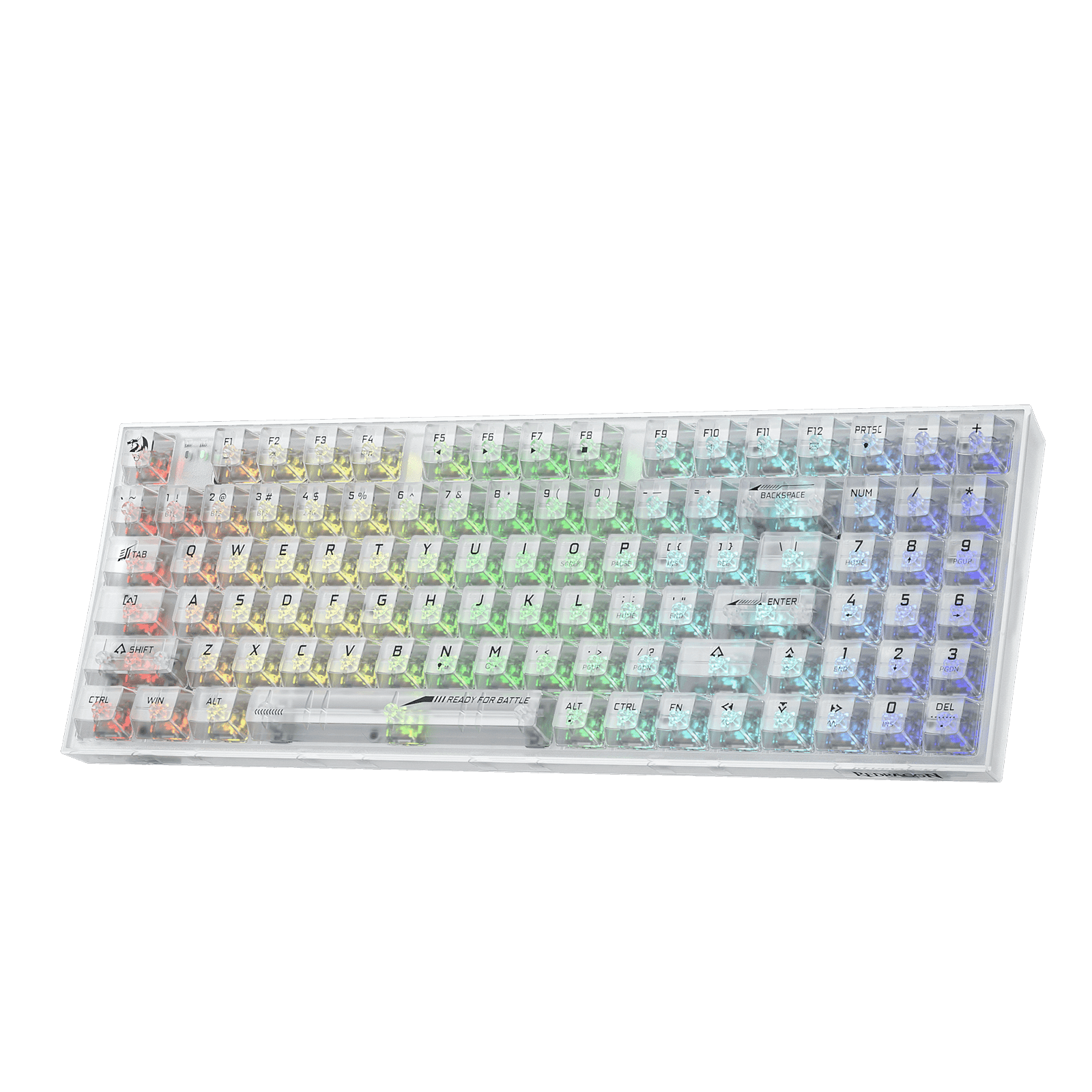 Redragon K658 PRO SE 90% 3-Mode Wireless RGB Gaming Keyboard, 94 Keys Full-Transparent Hot-Swap Mechanical Keyboard w/Upgraded Socket, Sound Absorbing Foams, Full Numpad, Translucent Custom Switch