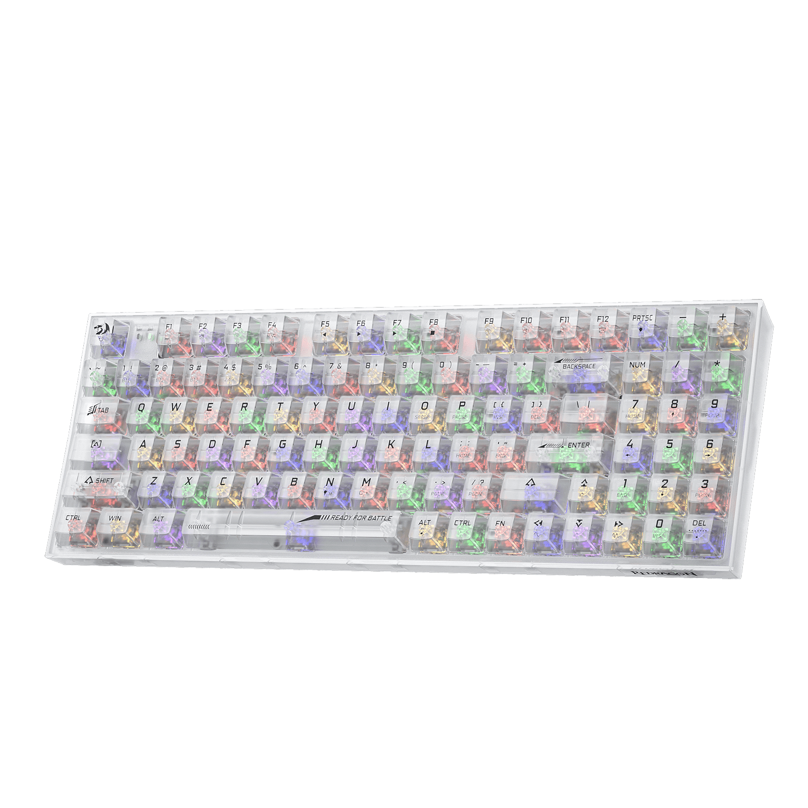 Redragon K658 PRO SE 90% 3-Mode Wireless RGB Gaming Keyboard, 94 Keys Full-Transparent Hot-Swap Mechanical Keyboard w/Upgraded Socket, Sound Absorbing Foams, Full Numpad, Translucent Custom Switch