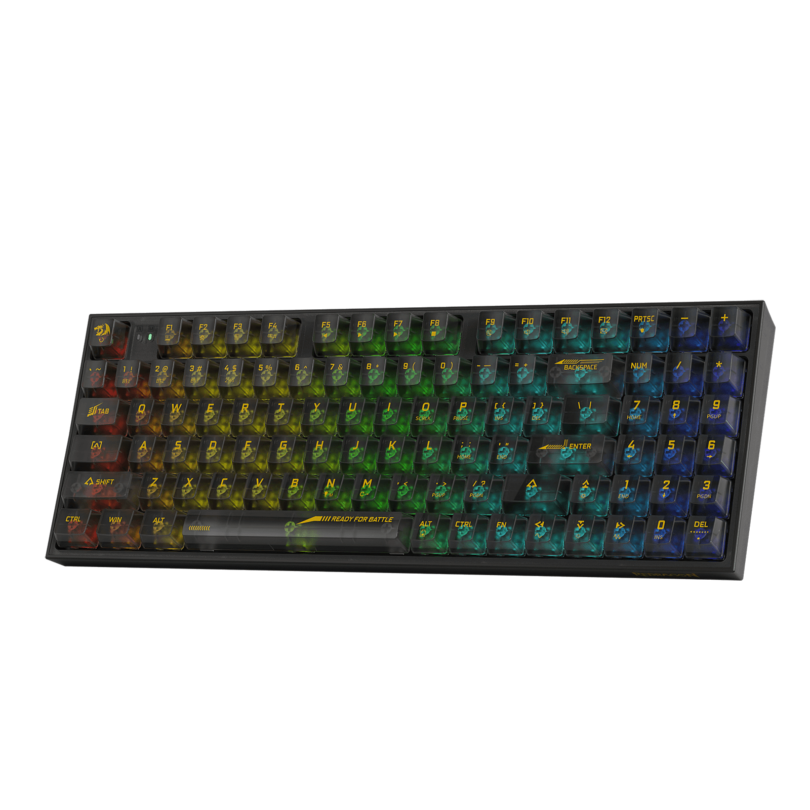 Redragon K658 PRO SE 90% 3-Mode Wireless RGB Gaming Keyboard, 94 Keys Full-Transparent Hot-Swap Mechanical Keyboard w/Upgraded Socket, Sound Absorbing Foams, Full Numpad, Translucent Custom Switch