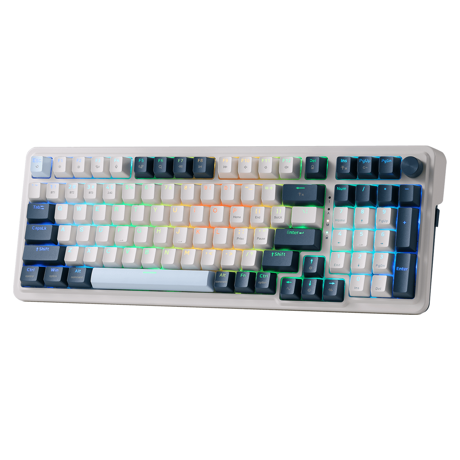 Redragon K686 PRO 98 Keys Wireless Gasket RGB Gaming Keyboard, 3-Mode Win/Mac Mechanical Keyboard