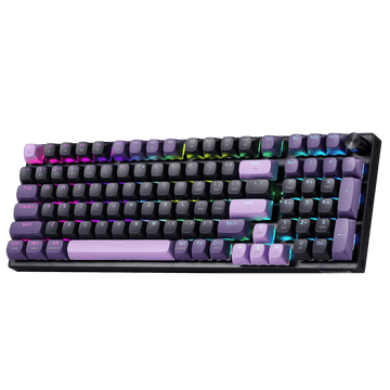 Redragon K740 PRO 98 Keys Wireless RGB Gaming Keyboard, 3-Mode PBT Mechanical Keyboard w/Solid Aluminum Base, Dedicated Knob Control & Hot-Swap Socket, Custom Linear Switch
