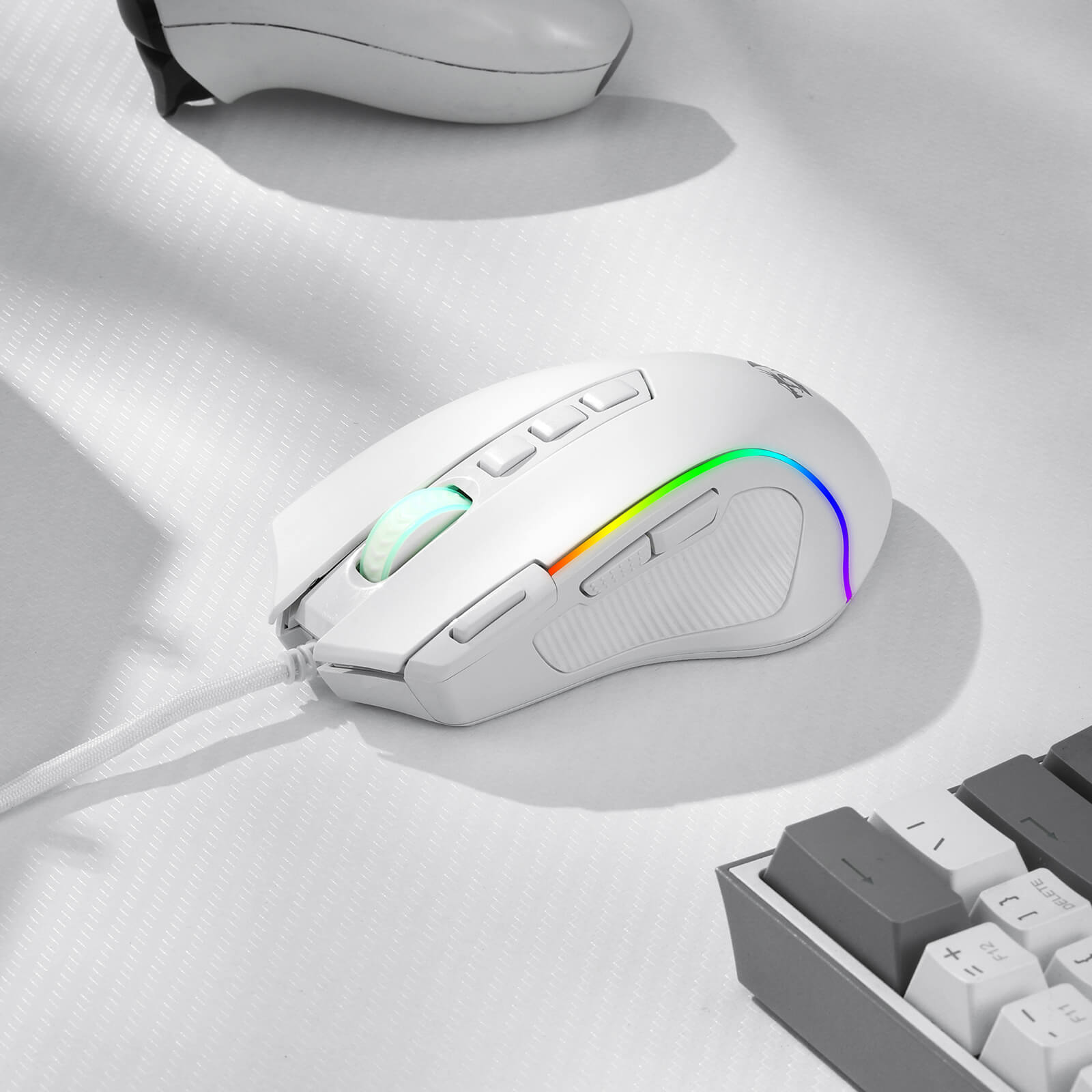 Redragon M612 Predator RGB Gaming Mouse, Mouse Gamer Optik Berkabel 8000 DPI dengan 11 Tombol yang Dapat Diprogram & 5 Mode Lampu Latar, Perangkat Lunak Mendukung Keybind DIY Tombol Rapid Fire