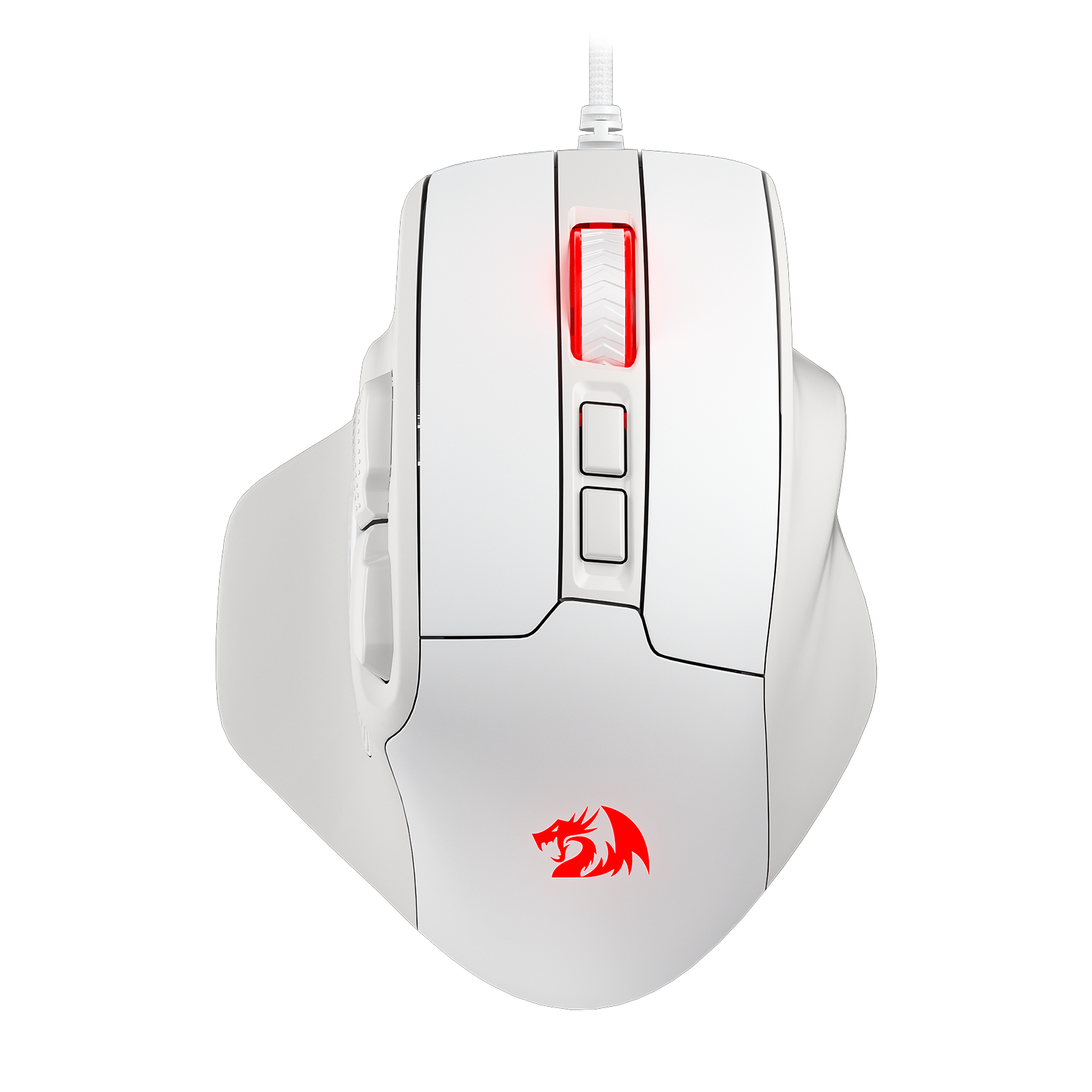 Redragon M806 Bullseye Gaming Mouse, 7 Programmable Buttons Wired RGB Gamer Mouse w/Ergonomic Natural Grip Build, Software Supports DIY Keybinds & Backlit