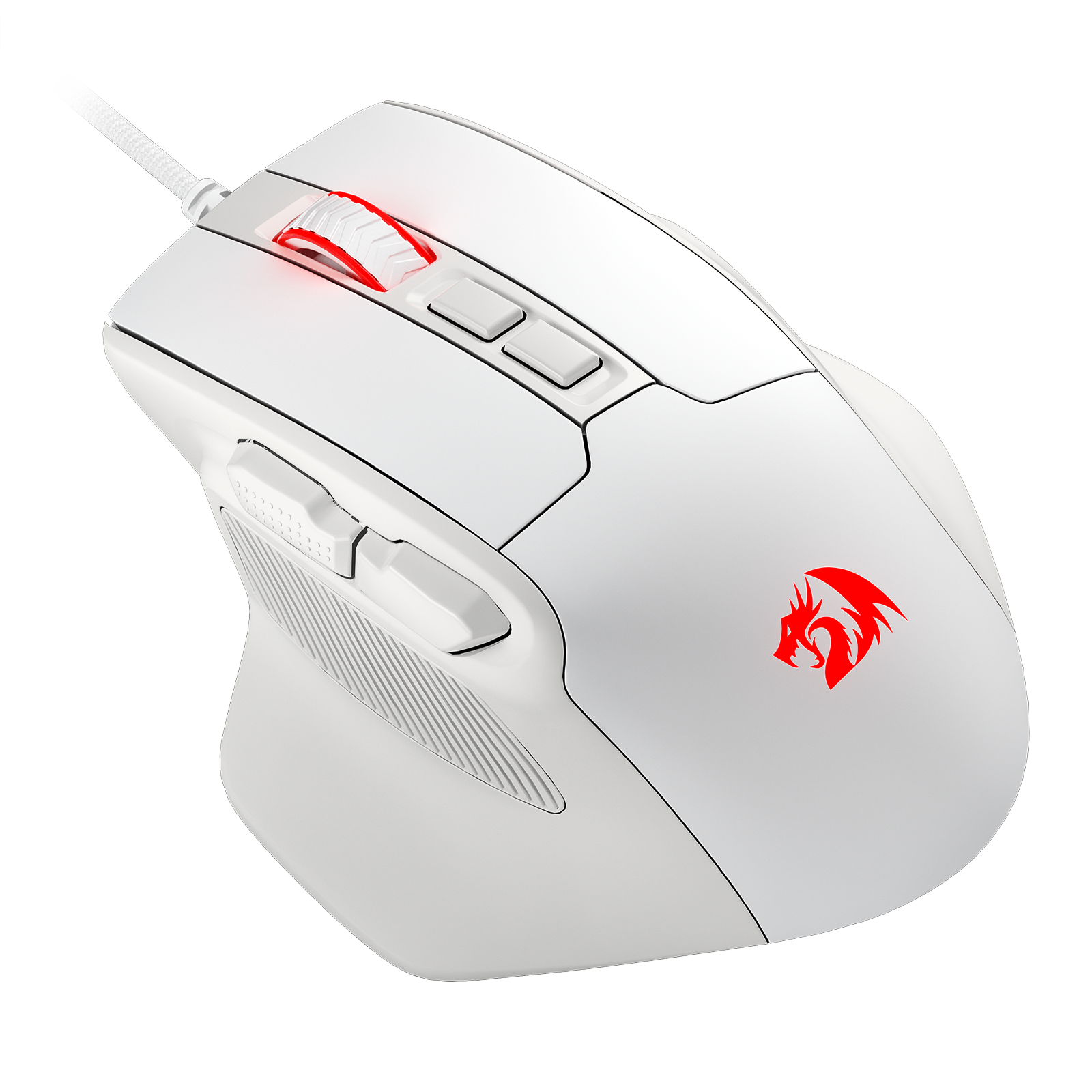 Redragon M806 Bullseye Gaming Mouse, 7 Programmable Buttons Wired RGB Gamer Mouse w/Ergonomic Natural Grip Build, Software Supports DIY Keybinds & Backlit