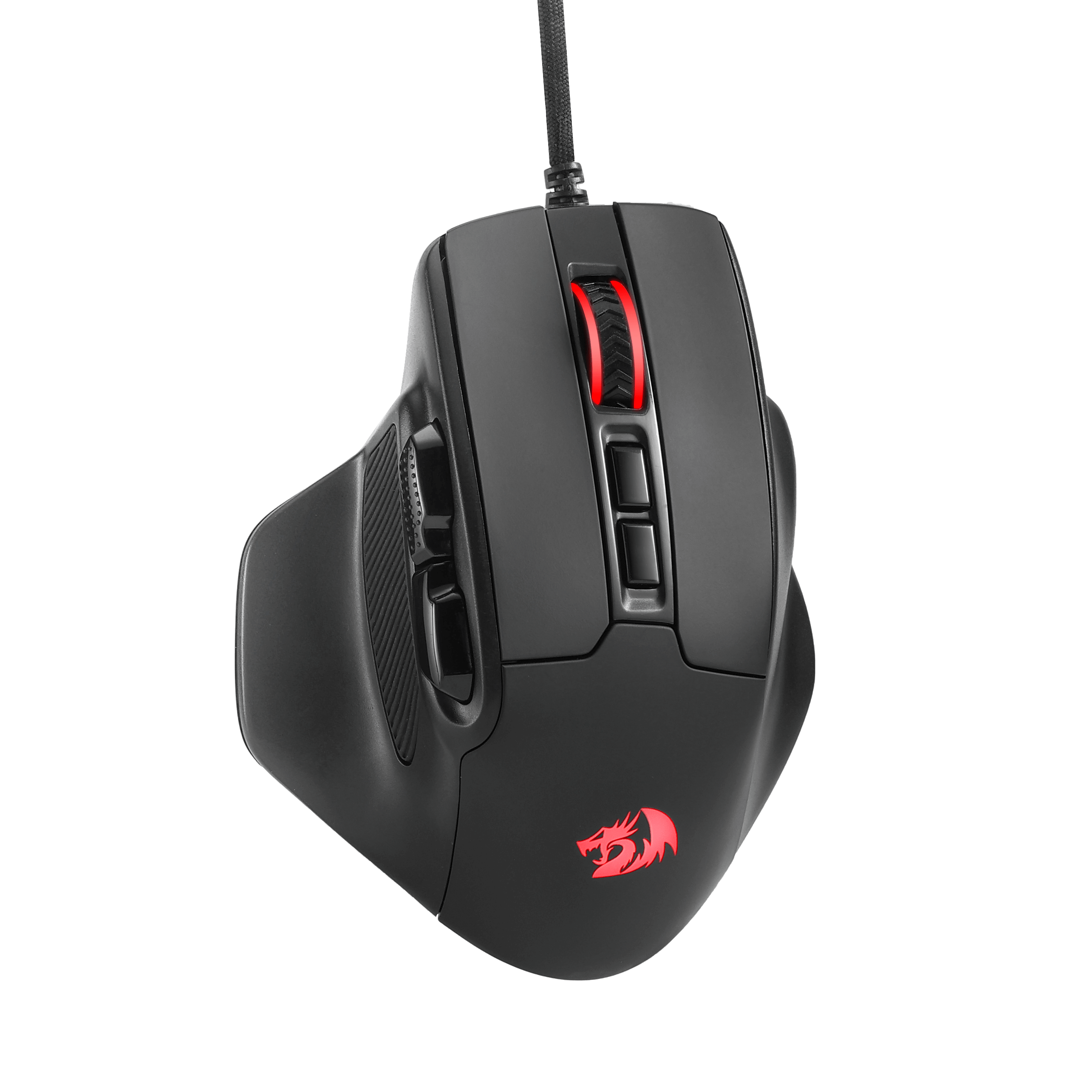 Redragon M806 Bullseye Gaming Mouse, 7 Programmable Buttons Wired RGB Gamer Mouse w/Ergonomic Natural Grip Build, Software Supports DIY Keybinds & Backlit