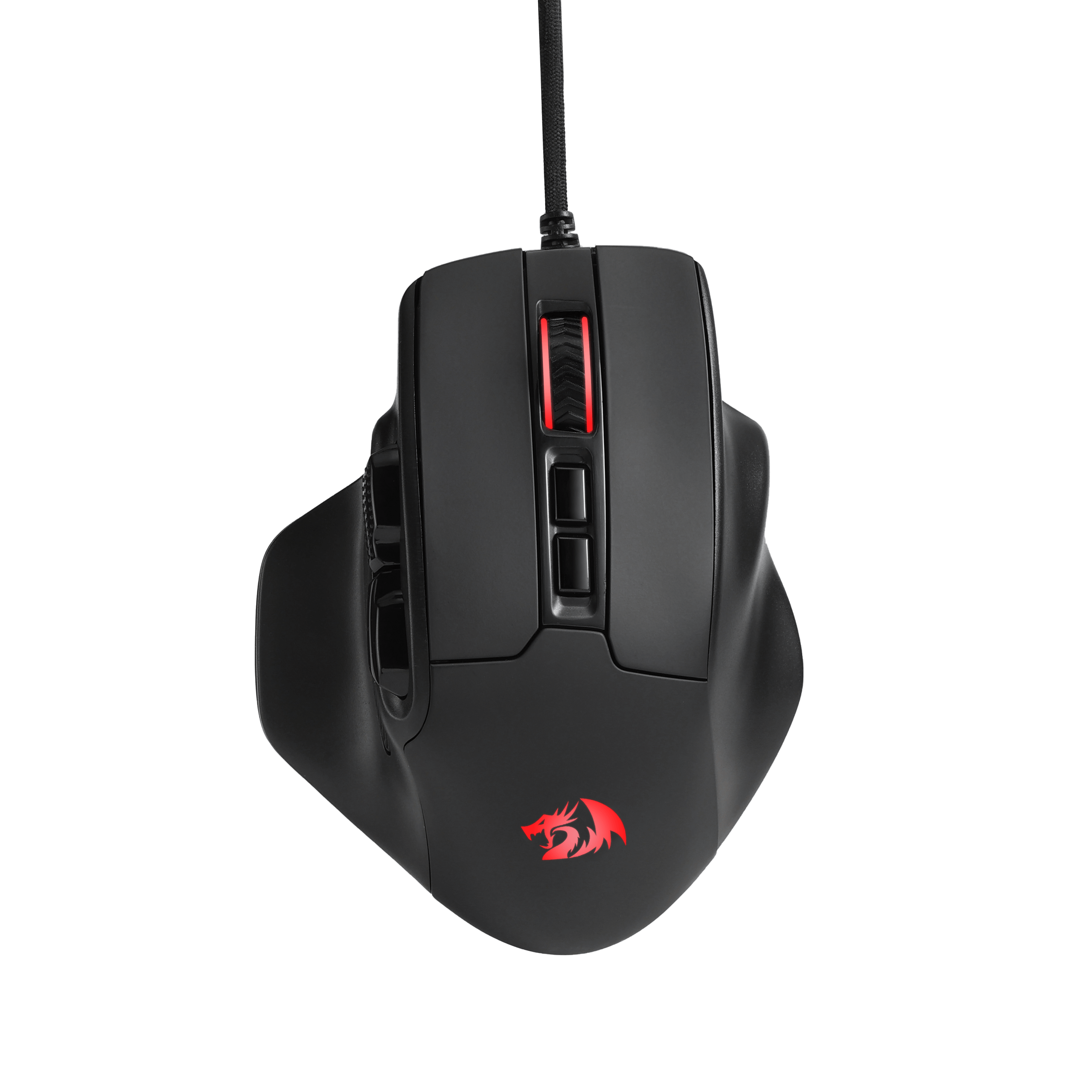Redragon M806 Bullseye Gaming Mouse, 7 Programmable Buttons Wired RGB Gamer Mouse w/Ergonomic Natural Grip Build, Software Supports DIY Keybinds & Backlit
