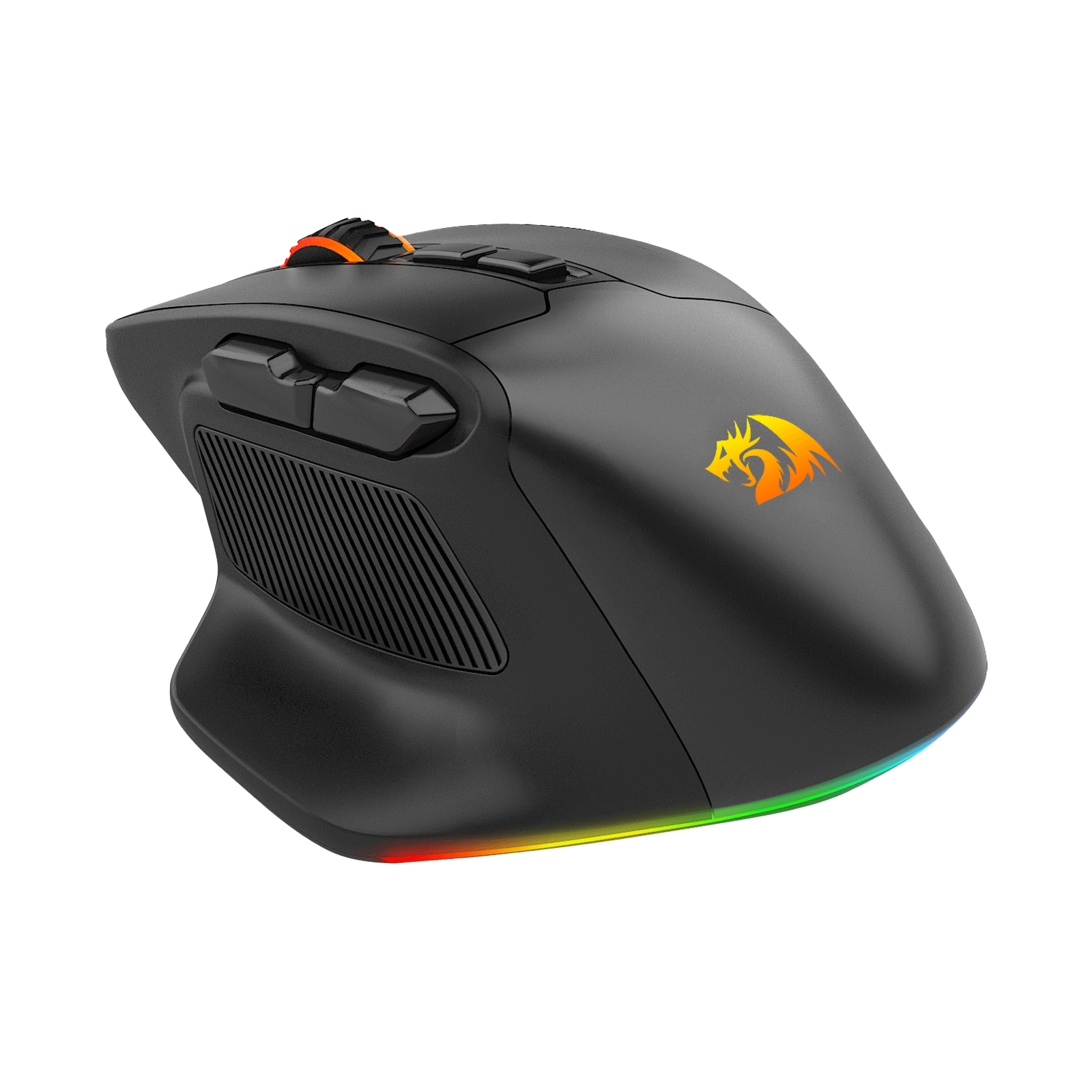 Redragon M806 Wireless Gaming Mouse, 7 Programmable Buttons Wired RGB Gamer Mouse w/ 3-Mode Connection, BT & 2.4G Wireless, Ergonomic Natural Grip Build, Software Supports DIY Keybinds & Backlit