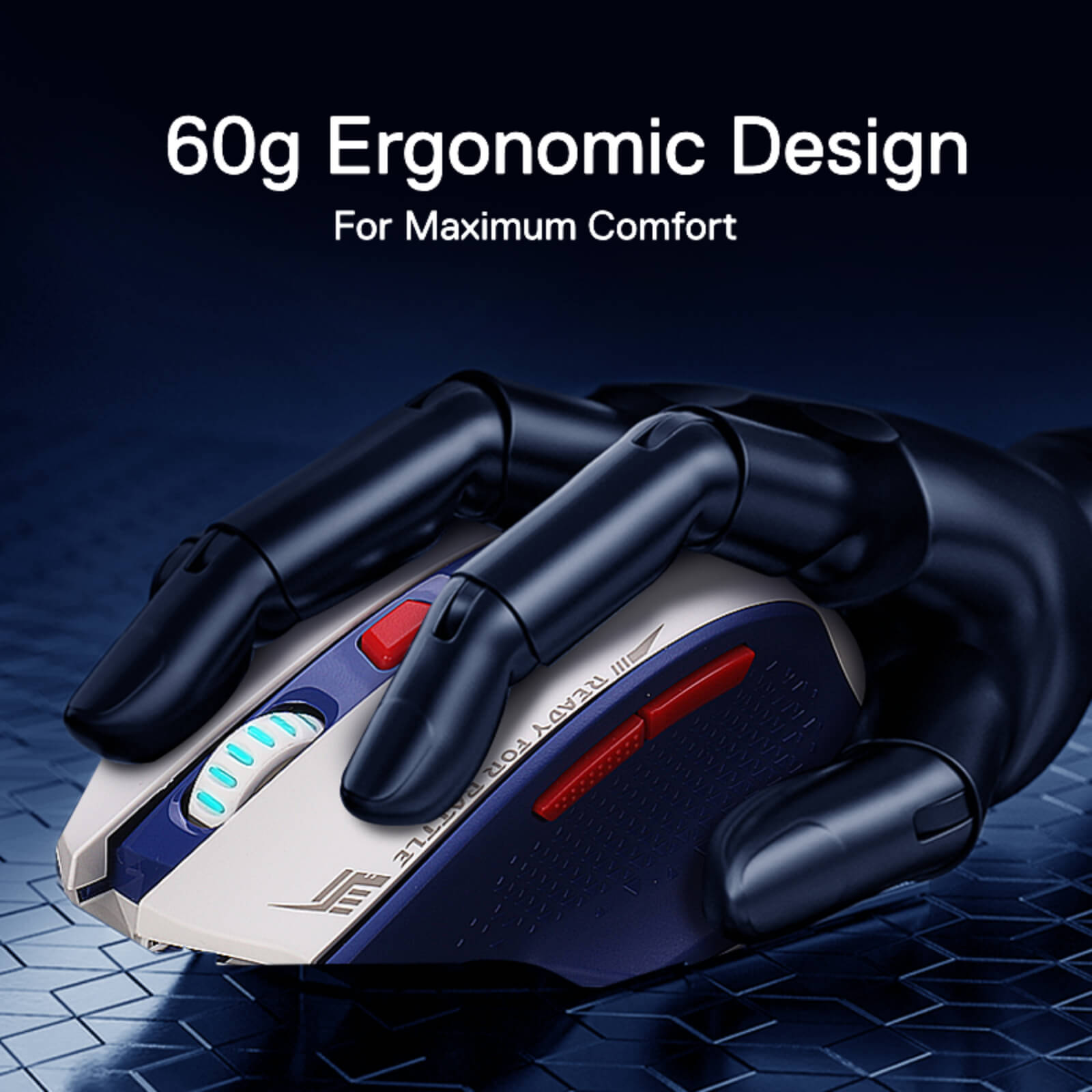 Redragon M994 Mouse Gaming Bluetooth Nirkabel, Mouse Gamer Kabel/Nirkabel 26000 DPI dengan Koneksi 3 Mode, BT & Nirkabel 2.4G, 6 Tombol Makro, Kapasitas Daya Tahan Lama untuk PC/Mac/Laptop