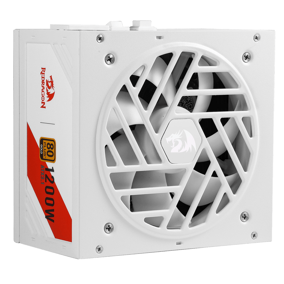 Redragon RGMS-1200W PRO 80+ Gold 1200 Watt Power Supply w/Upgraded ATX 3.1 & PCIe 5.1 Fully Modular, Compact 150mm Size, Smart ECO Low Noise Fan, 100% Japanese Capacitors, Full Mod Cables