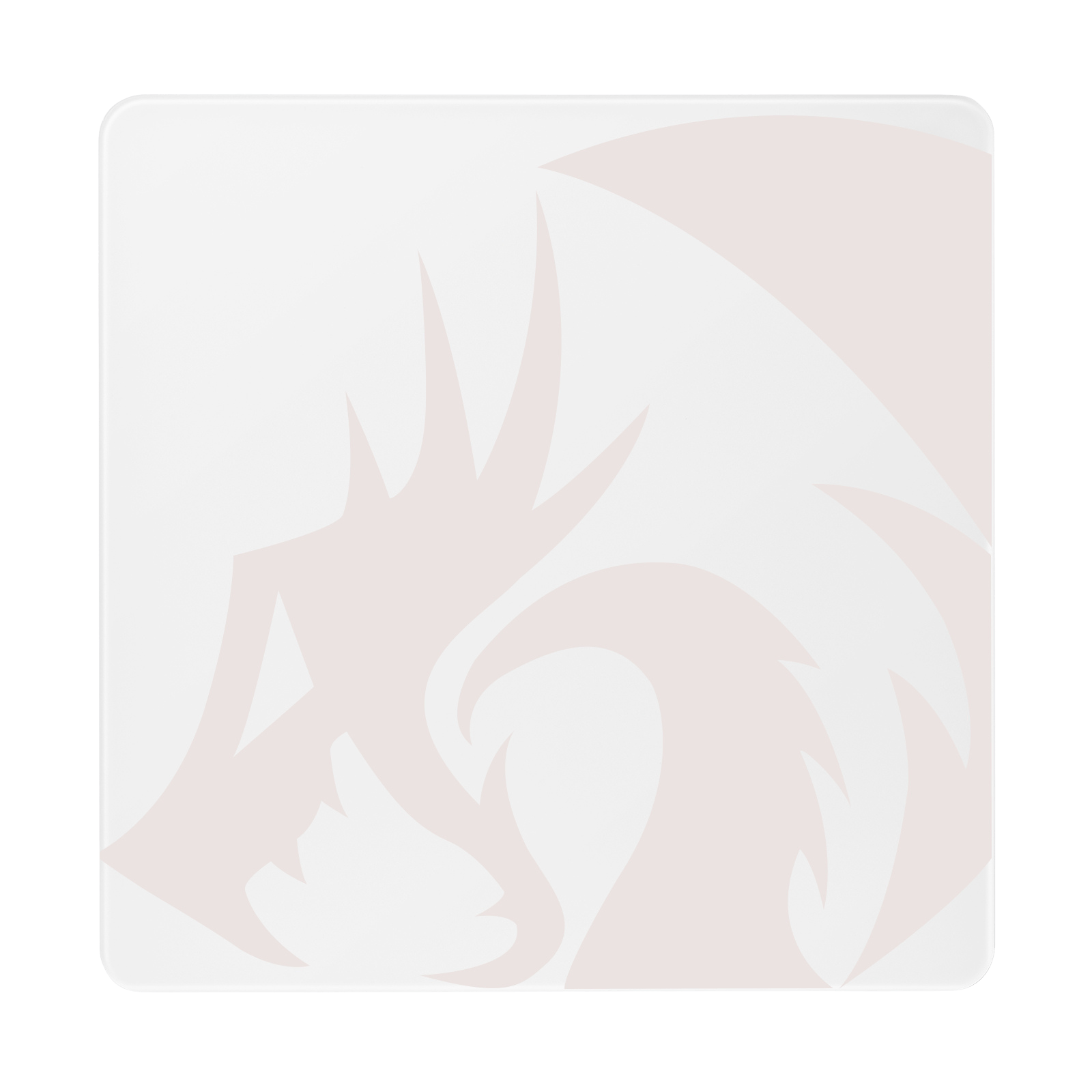 Redragon PG1M Glass Mouse Pad - Ultra-Smooth Precision Surface with Non-Slip Base, Easy to Clean, Hard Mousepad for Gaming - 330 x 330 x 3.7mm, White
