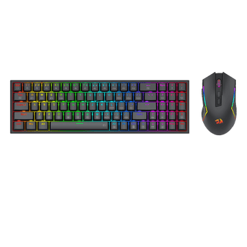 Redragon BS136 Gaming Keyboard & Mouse Combo, 75% K628 Tri-Mode Wireless RGB Mechanical Keyboard and 8000 DPI Gamer Mouse Bundle