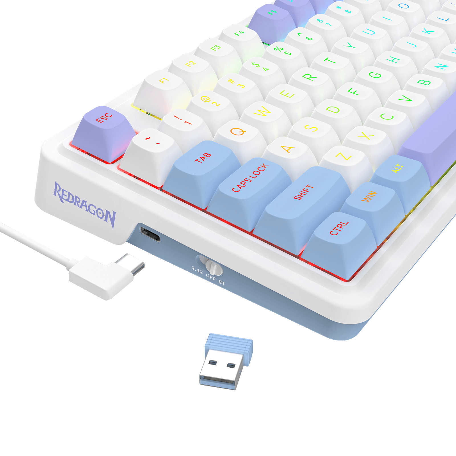 Redragon UCAL MAX K673 75% MOA Keycaps Wireless RGB Gaming Keyboard