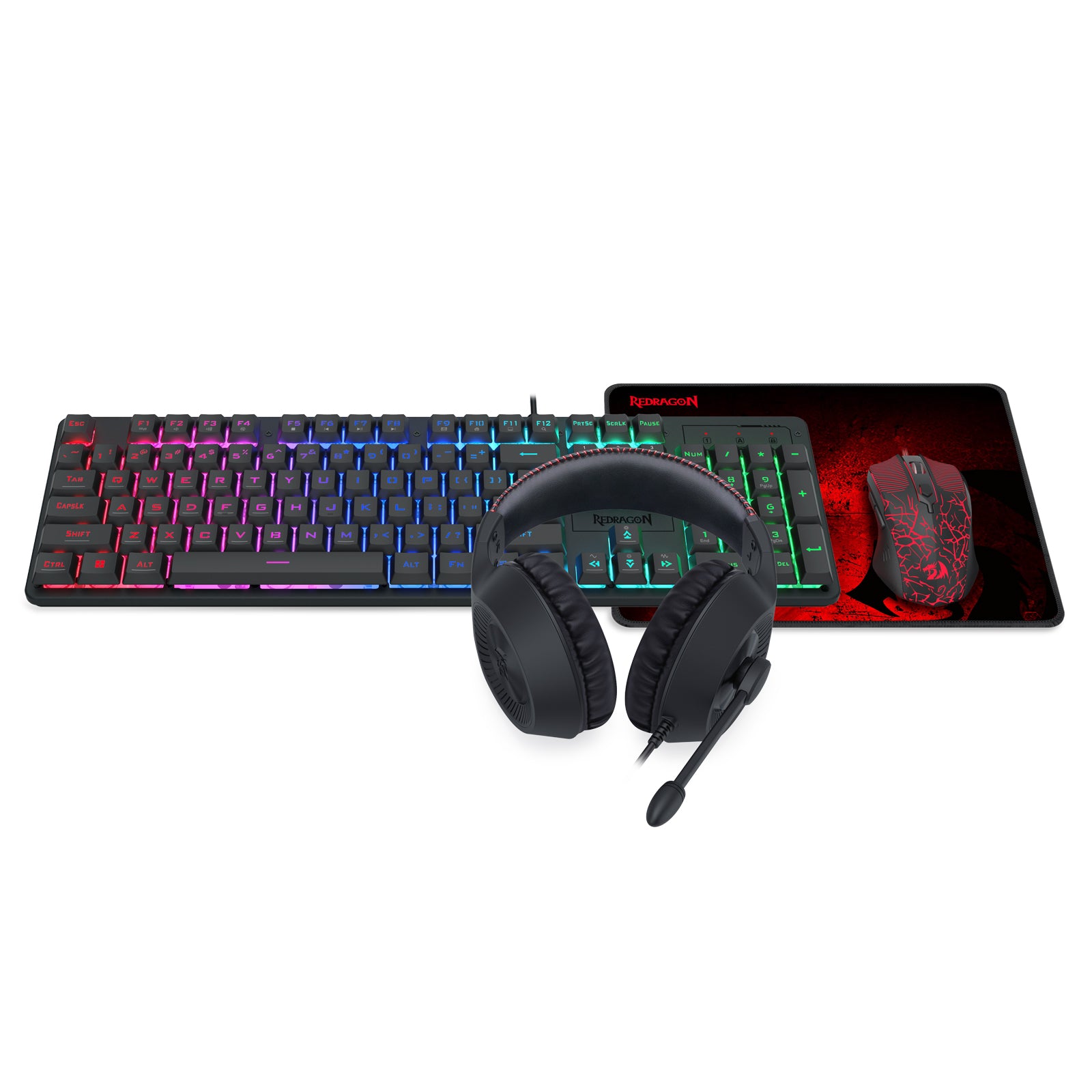 Redragon Essentials S107P-BA Paket Gaming 4 in 1