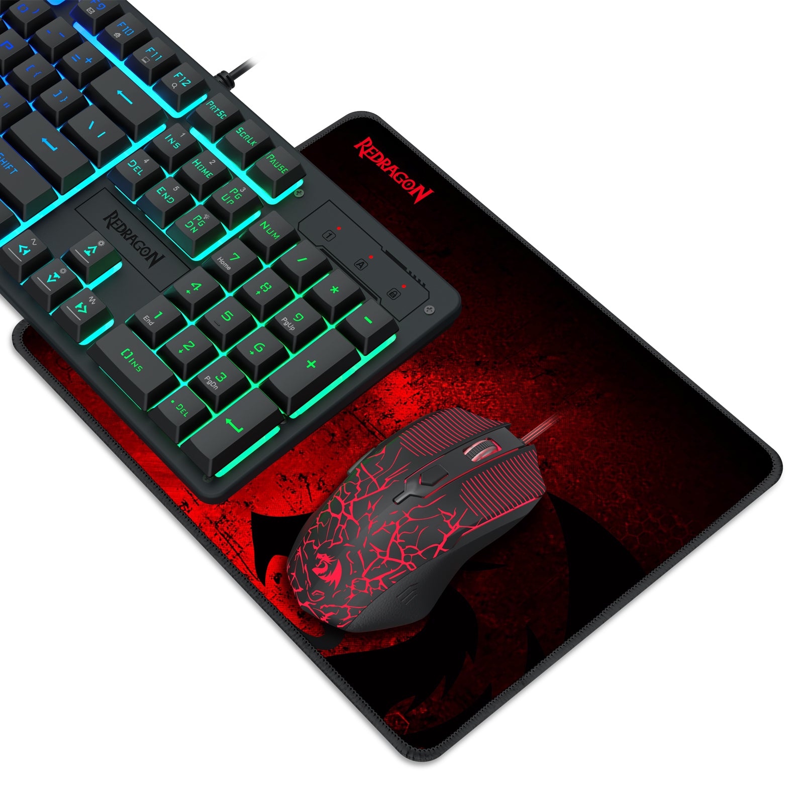 Redragon Essentials S107P-BA Paket Gaming 4 in 1
