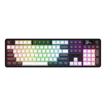 Redragon K761WB-RGB-PRO 3-Mode Keyboard Mekanik Gasket 104 Tombol dengan Layar LCD