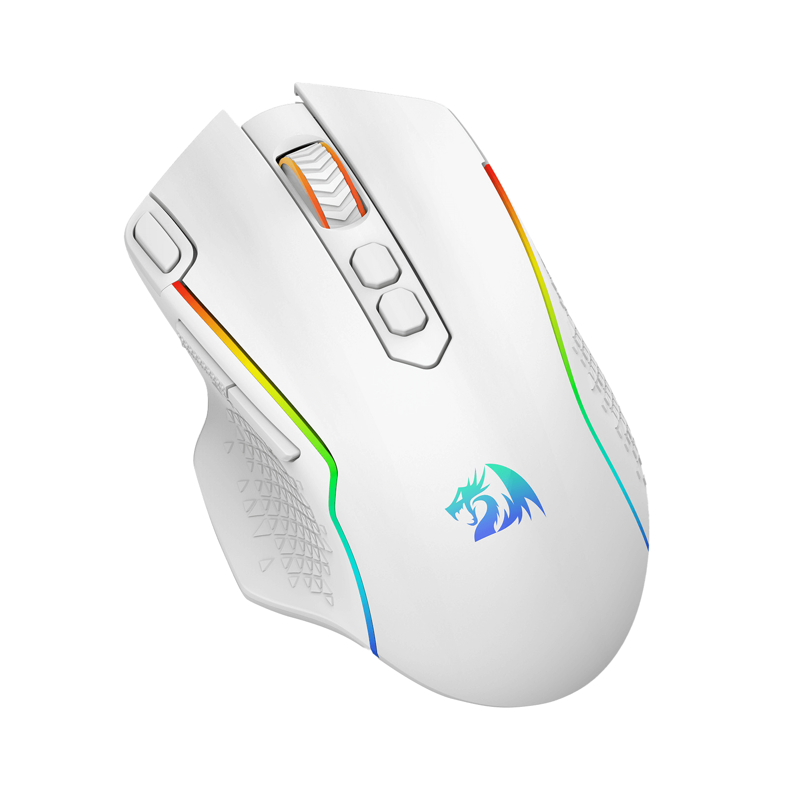 Mouse Gaming Nirkabel Redragon M810 Pro, Mouse Gamer Kabel/Nirkabel 10000 DPI dengan Tombol Rapid Fire, 8 Tombol Makro, Kapasitas Daya Tahan 45 Jam, dan Lampu Latar RGB untuk PC/Mac/Laptop
