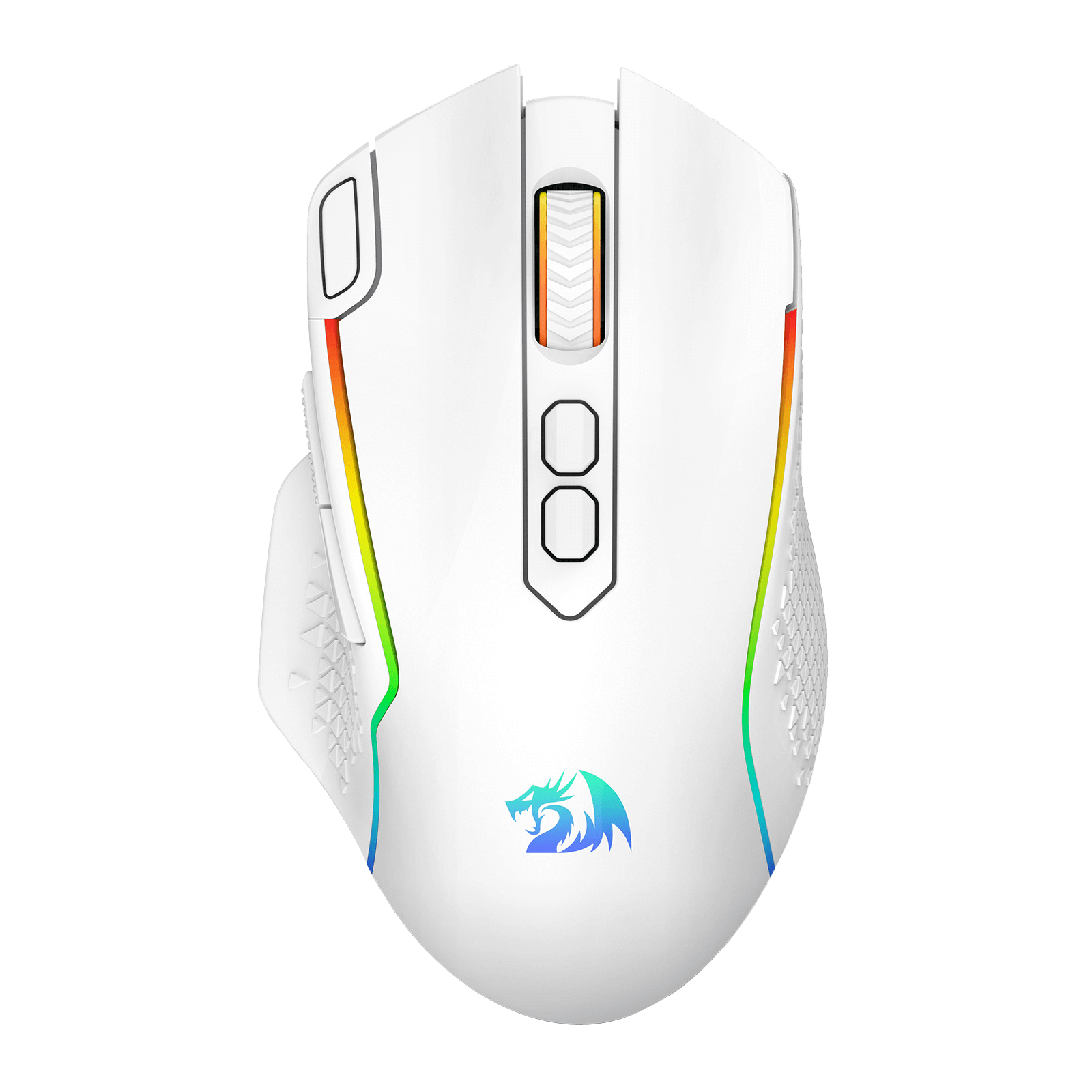 Mouse Gaming Nirkabel Redragon M810 Pro, Mouse Gamer Kabel/Nirkabel 10000 DPI dengan Tombol Rapid Fire, 8 Tombol Makro, Kapasitas Daya Tahan 45 Jam, dan Lampu Latar RGB untuk PC/Mac/Laptop