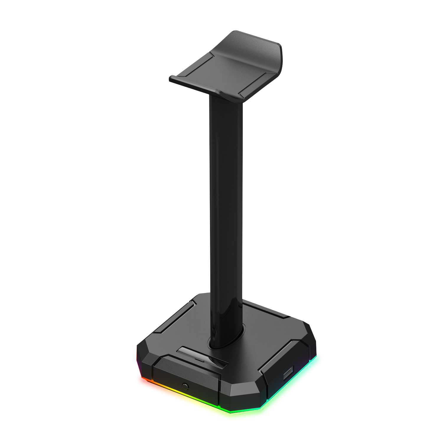 Redragon HA300 Scepter Pro Headset Stand RGB Backlit Gaming Headphone Stand with Supporting Bar