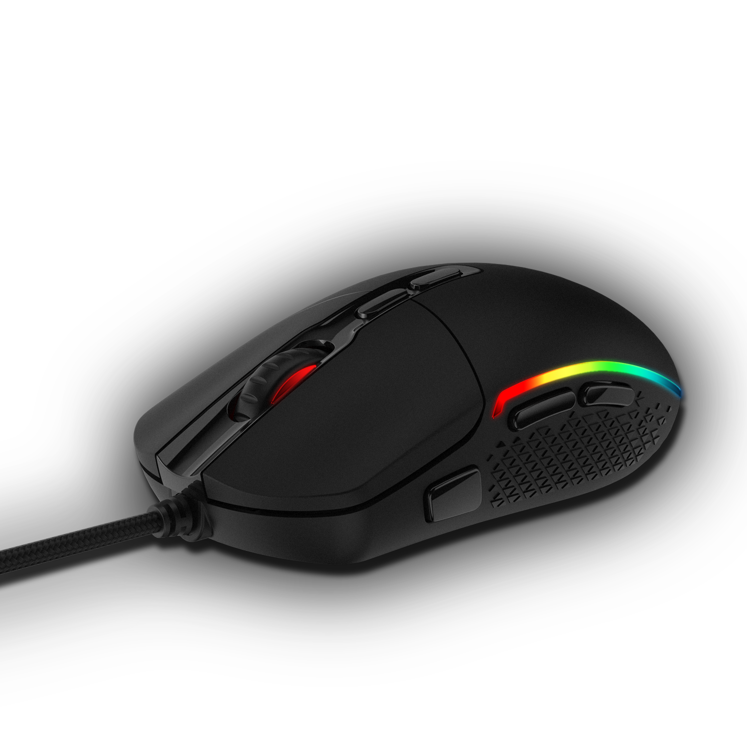 Redragon M719 INVADER Wired Optical Gaming Mouse, 7 Programmable Buttons, RGB Backlit, 10,000 DPI, Ergonomic PC Computer Gaming Mice with Fire Button