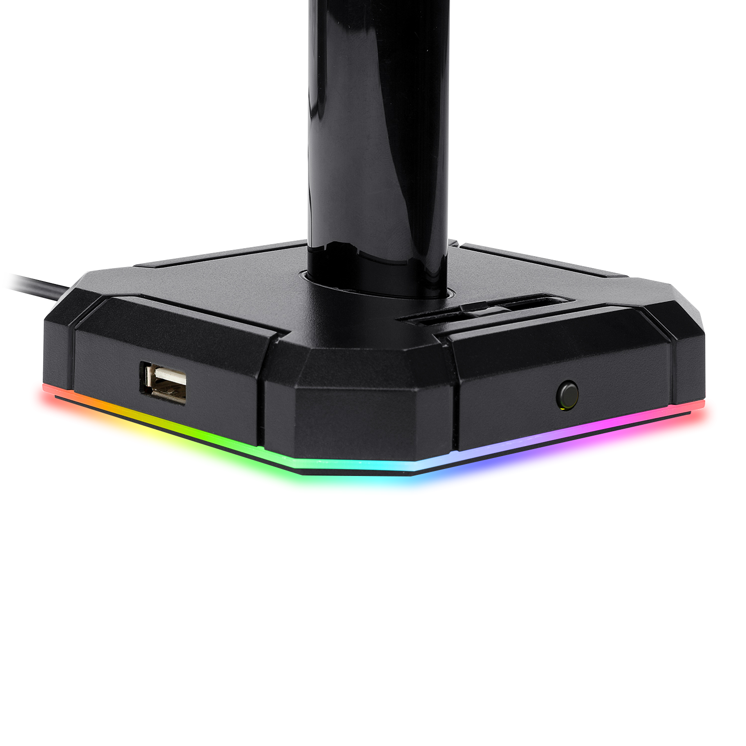 Redragon HA300 Scepter Pro Headset Stand RGB Backlit Gaming Headphone Stand with Supporting Bar