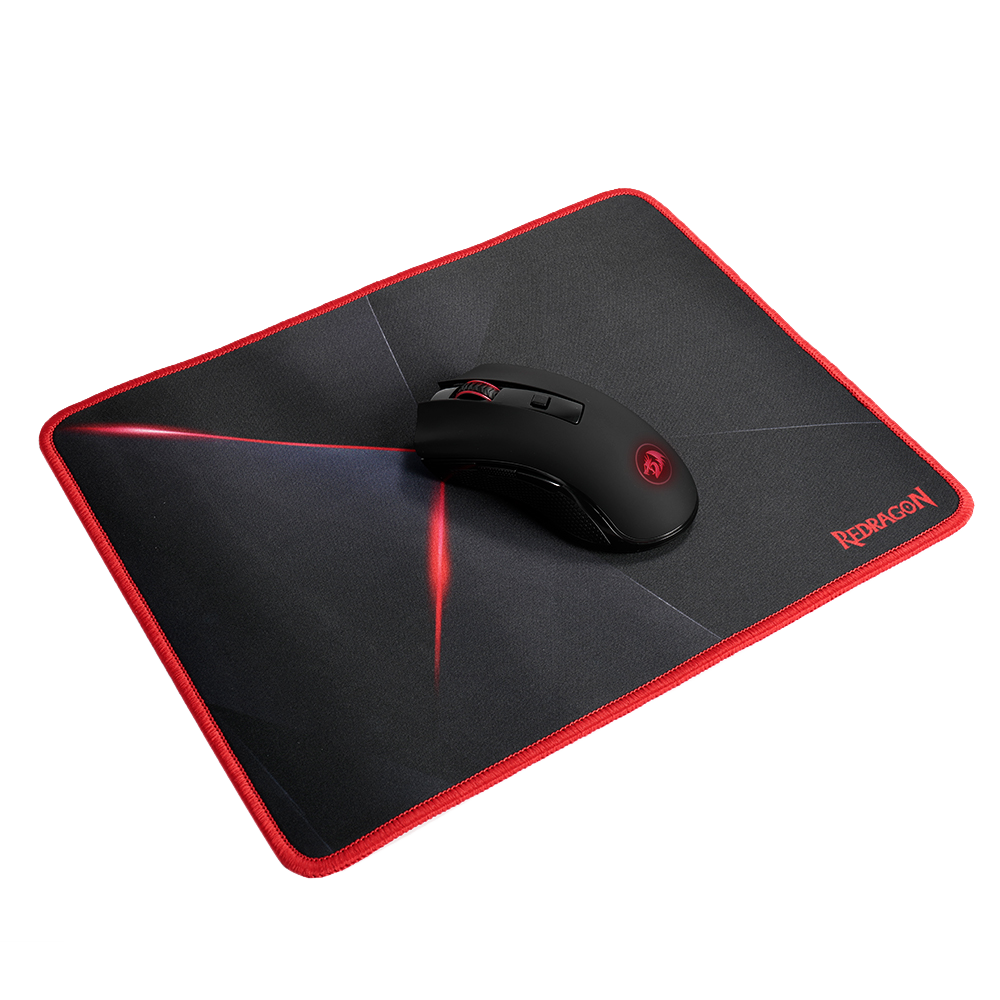 Redragon M652-BA Wireless Gaming Mouse and Mouse Pad Set, 2.4G Wireless Optical Mouse with 2400 DPI and Mouse Pad Combo for Notebook, PC, Laptop, Computer, MacBook