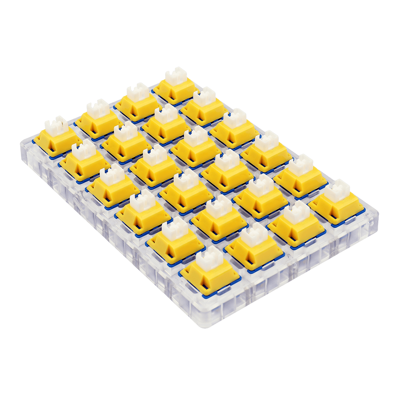 Redragon A113 Bullet-B Tactile Mechanical Switch, Modifikasi Switch Clicky Keyboard DIY Hot-Swappable, 50 Juta Klik (24 pcs Switch, Keycap + Pencabut Switch)
