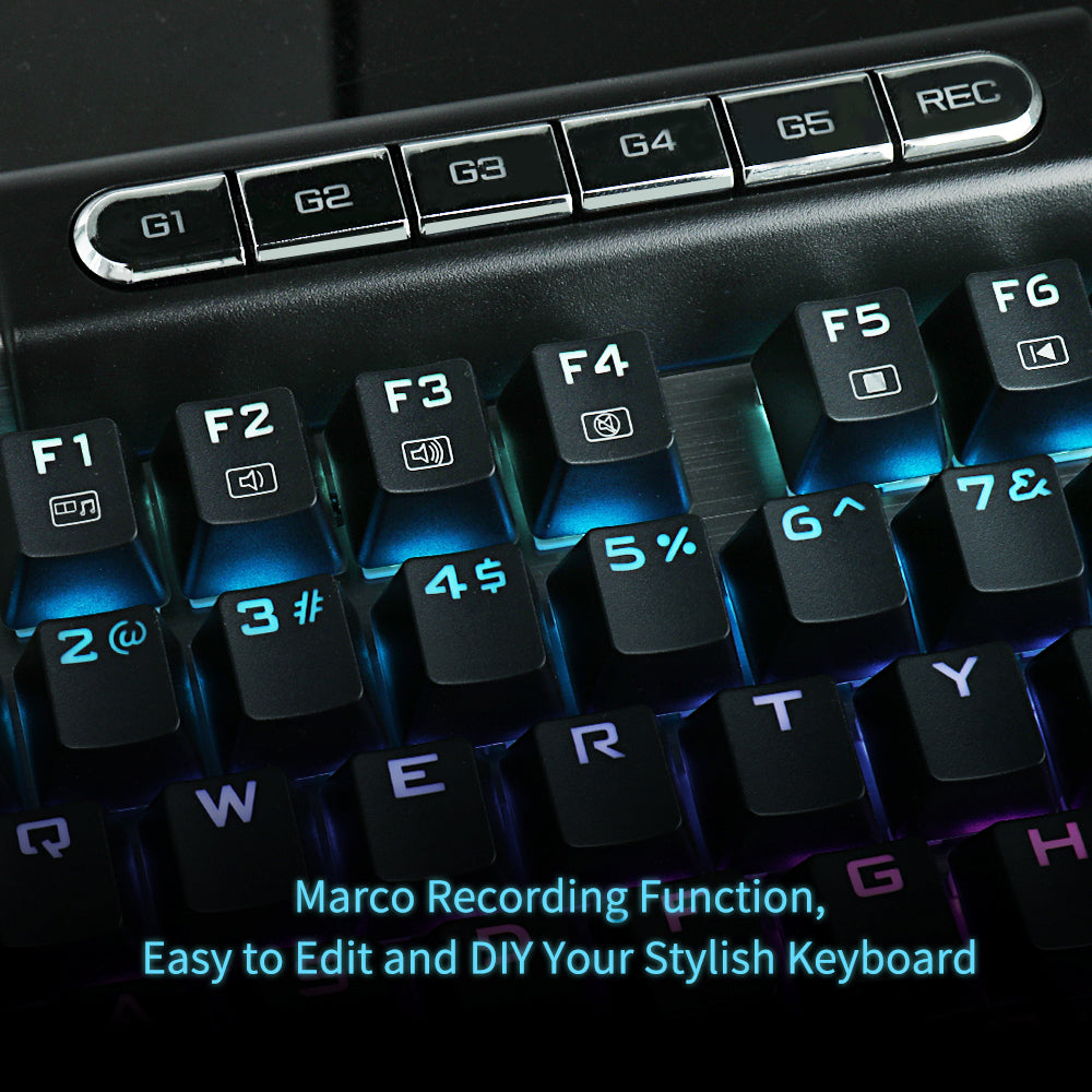 Keyboard Gaming Mekanik Redragon K563 SURYA RGB LED Backlit 104 Tombol