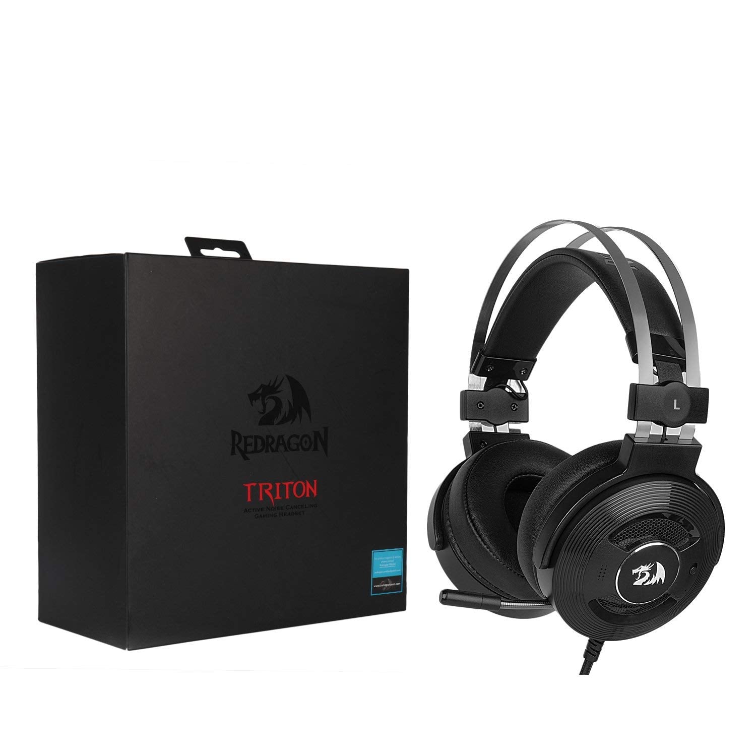 Redragon H991 TRITON Headset Gaming Peredam Kebisingan Aktif Berkabel